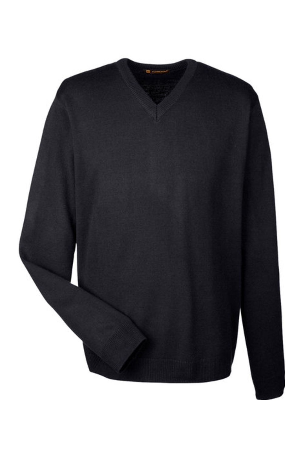 Harriton Men's Pilbloc™ V-Neck Sweater in Black