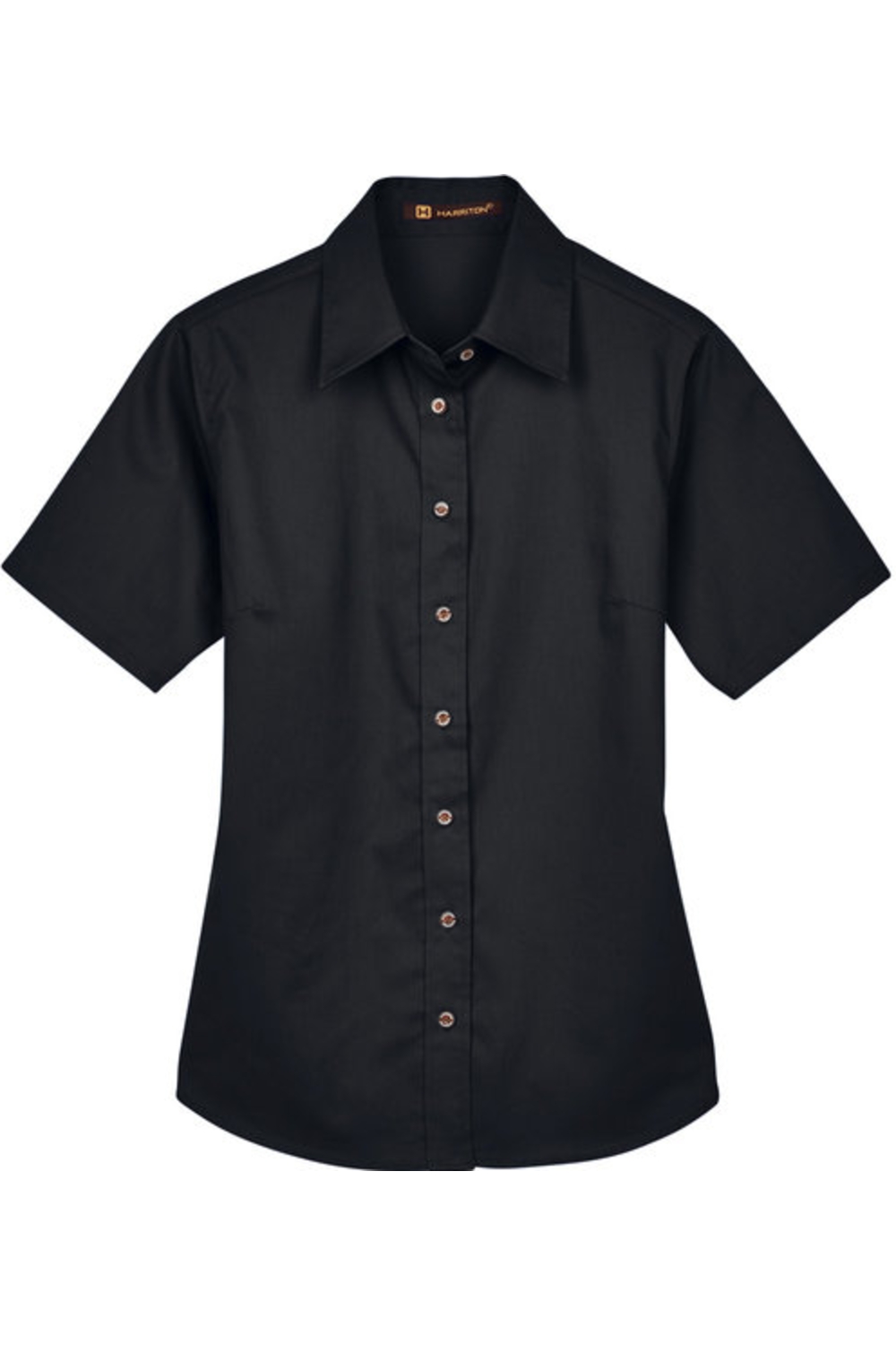 Harriton Ladies' Easy Blend Short-Sleeve Twill Shirt with Stain-Release