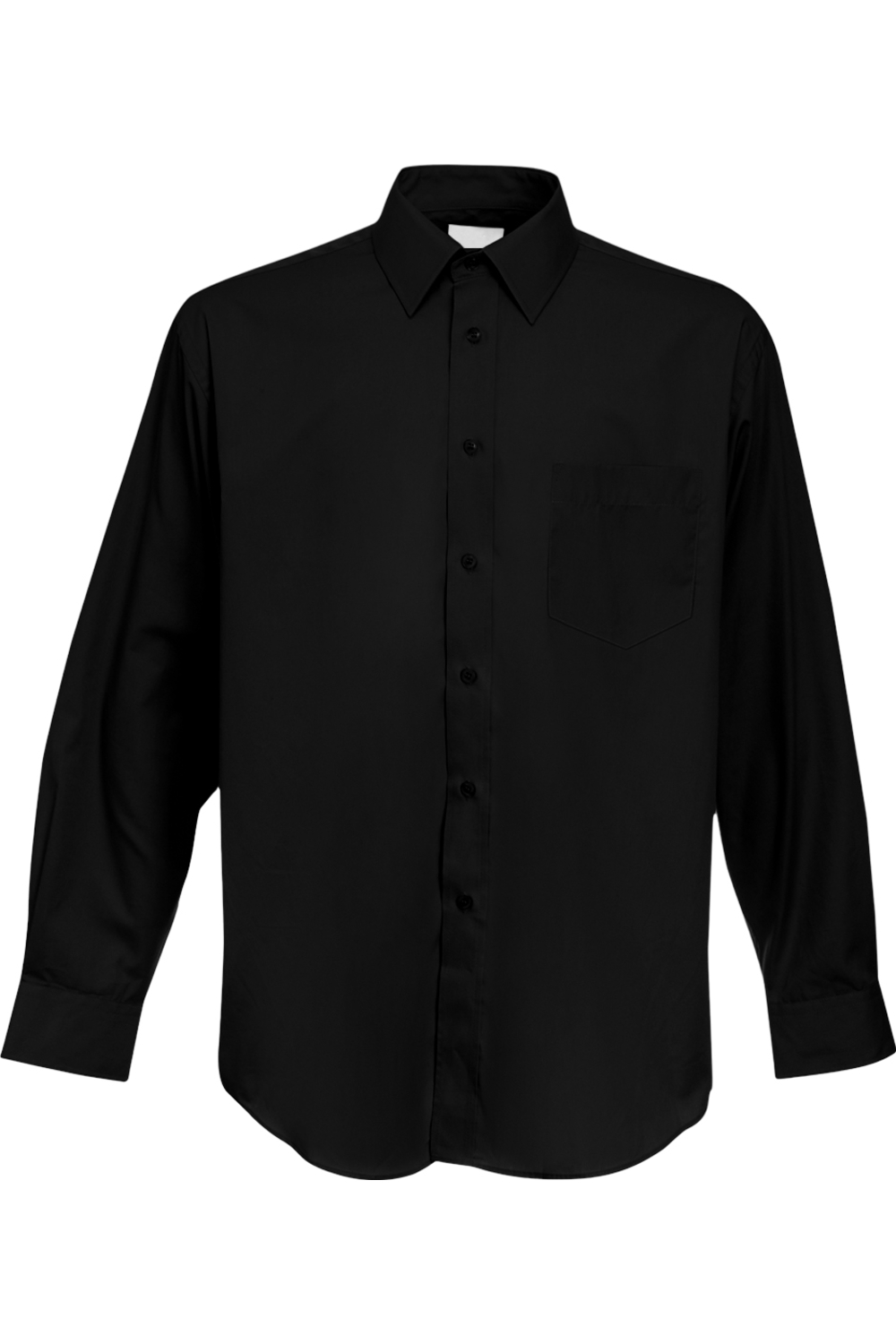 Harriton Men's 3.1 oz. Essential Poplin in Black