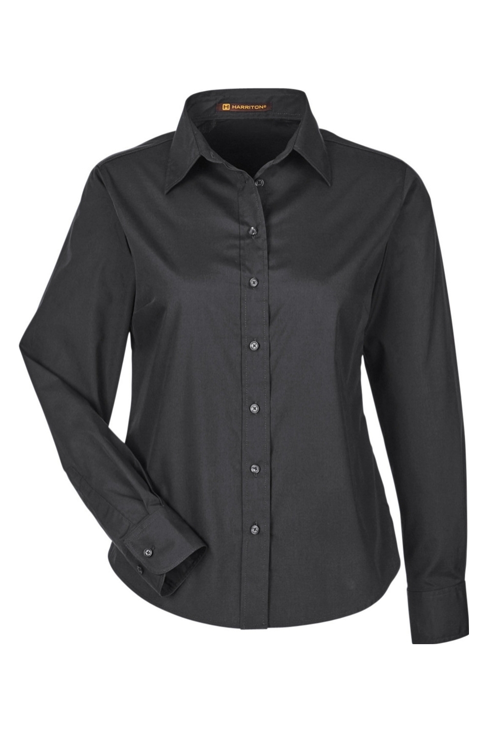 Harriton Women's Essential Poplin in Black