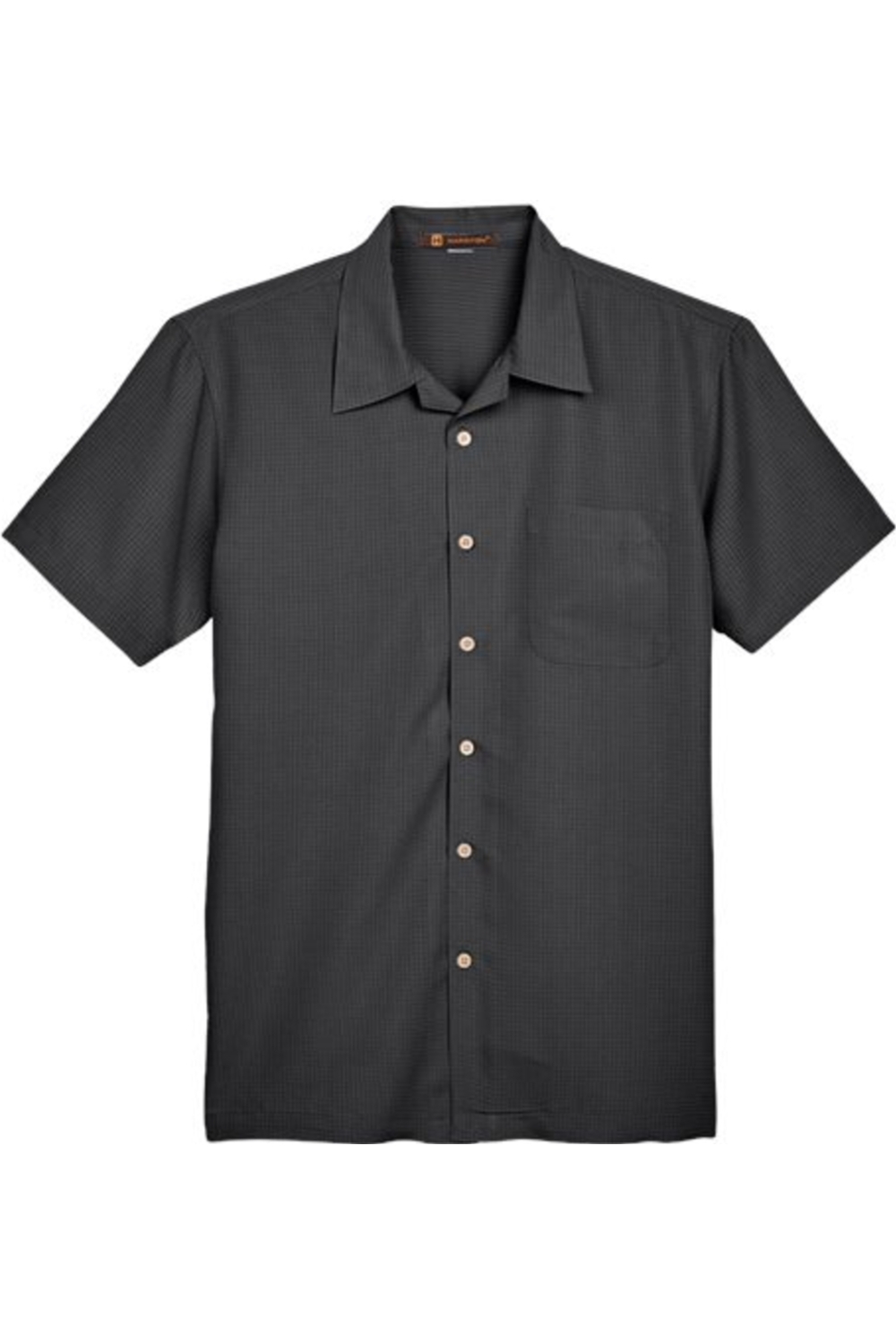 Harriton Men's Barbados Textured Camp Shirt