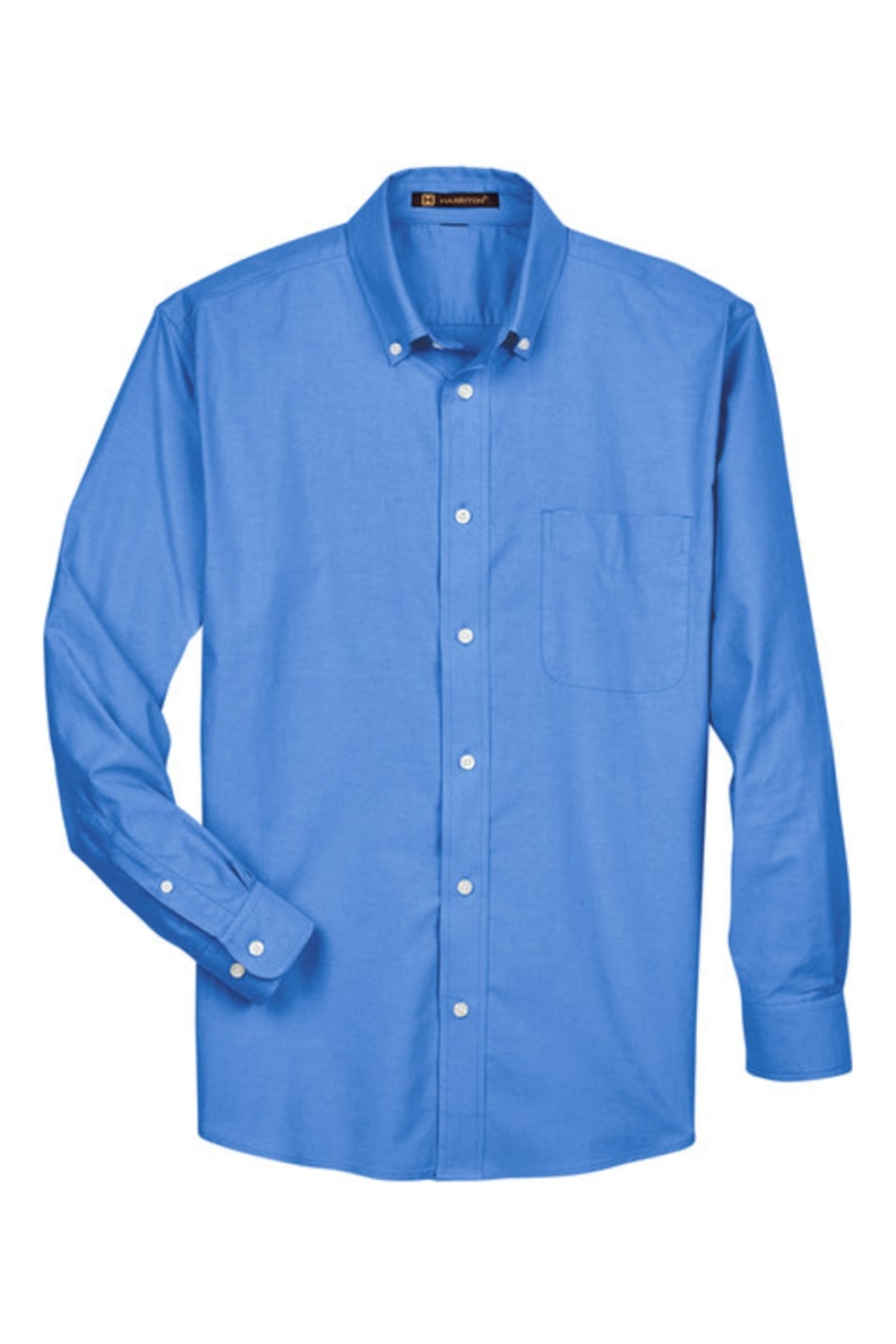 Harriton Men's Long-Sleeve Oxford with Stain-Release
