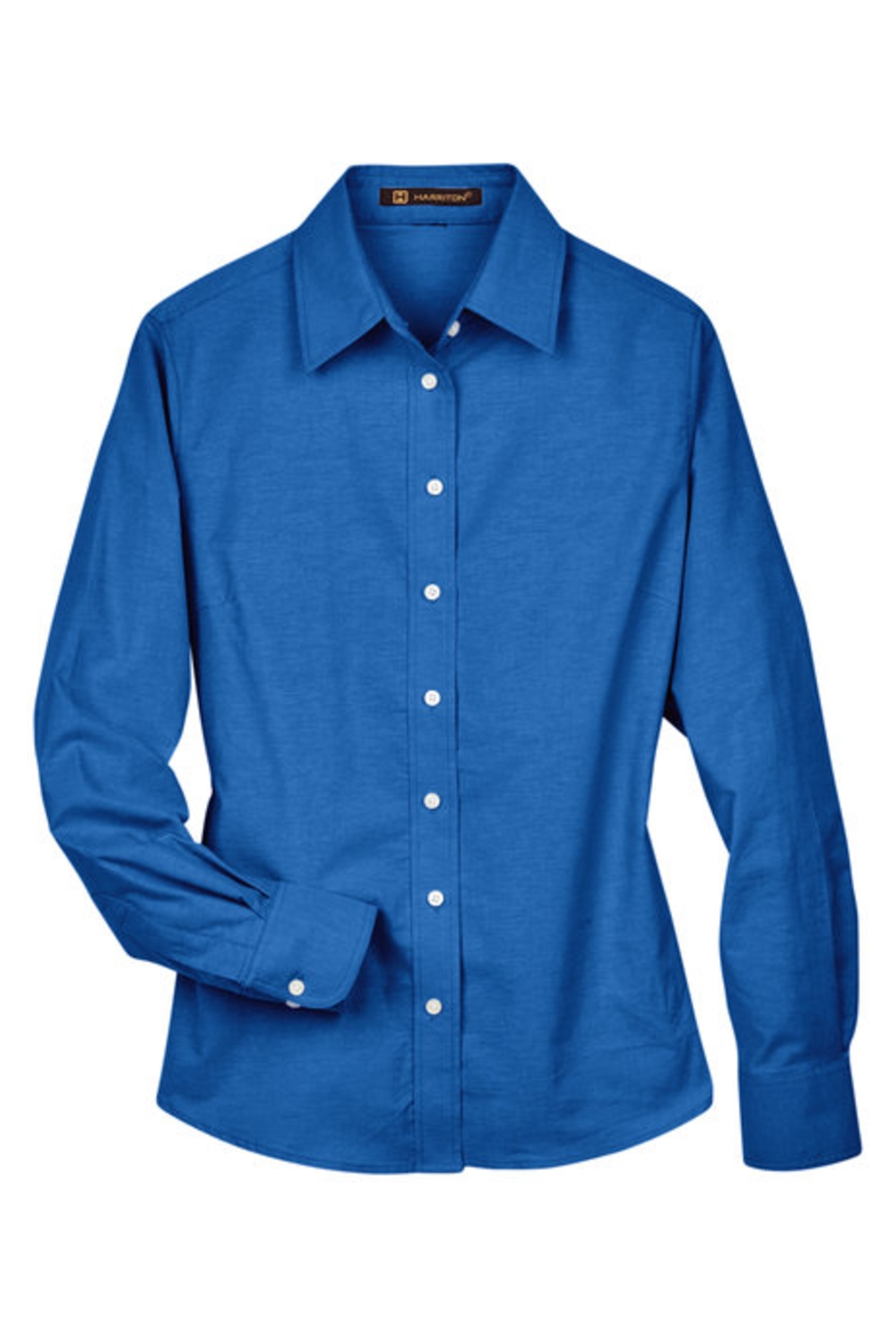 Harriton Ladies' Long-Sleeve Oxford with Stain-Release