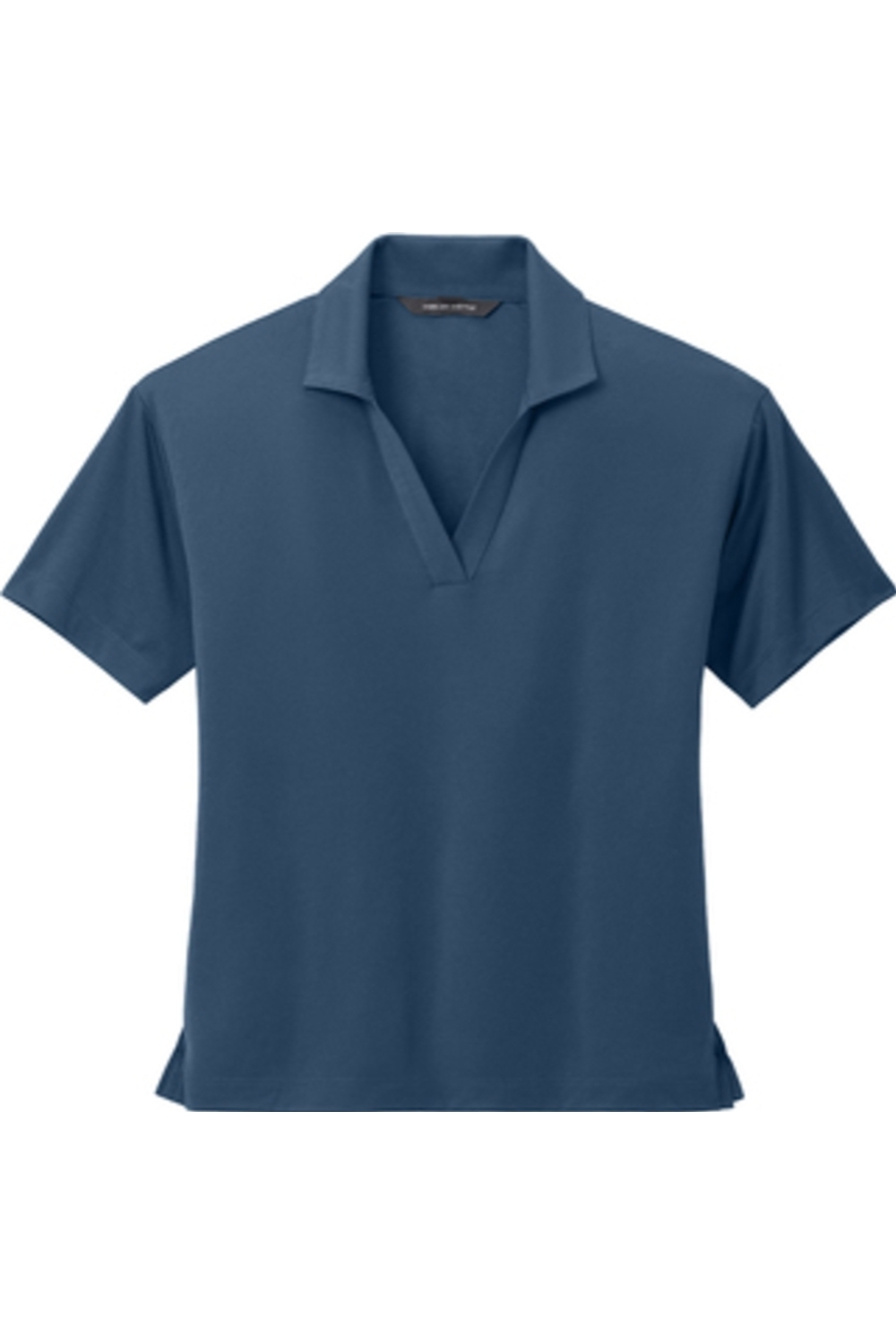 MERCER+METTLE Women’s Stretch Jersey Polo in Insignia Blue