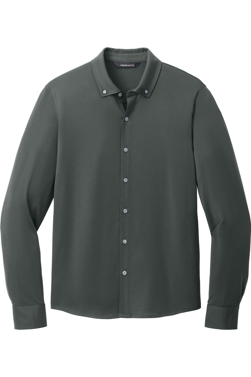 Mercer+Mettle Stretch Jersey Long Sleeve Shirt in Anchor Grey