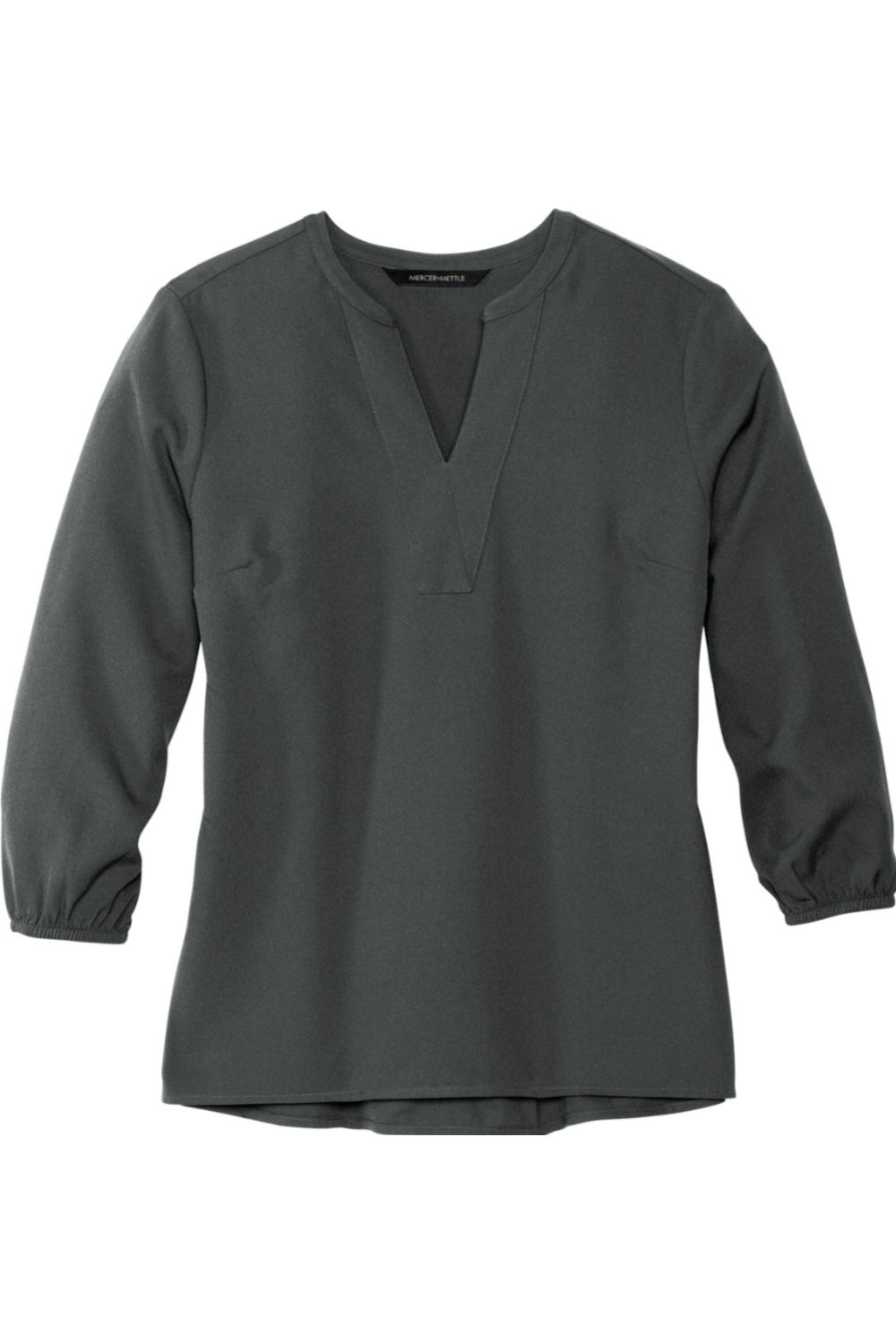 MERCER+METTLE Women's Stretch Crepe 3/4-Sleeve Blouse