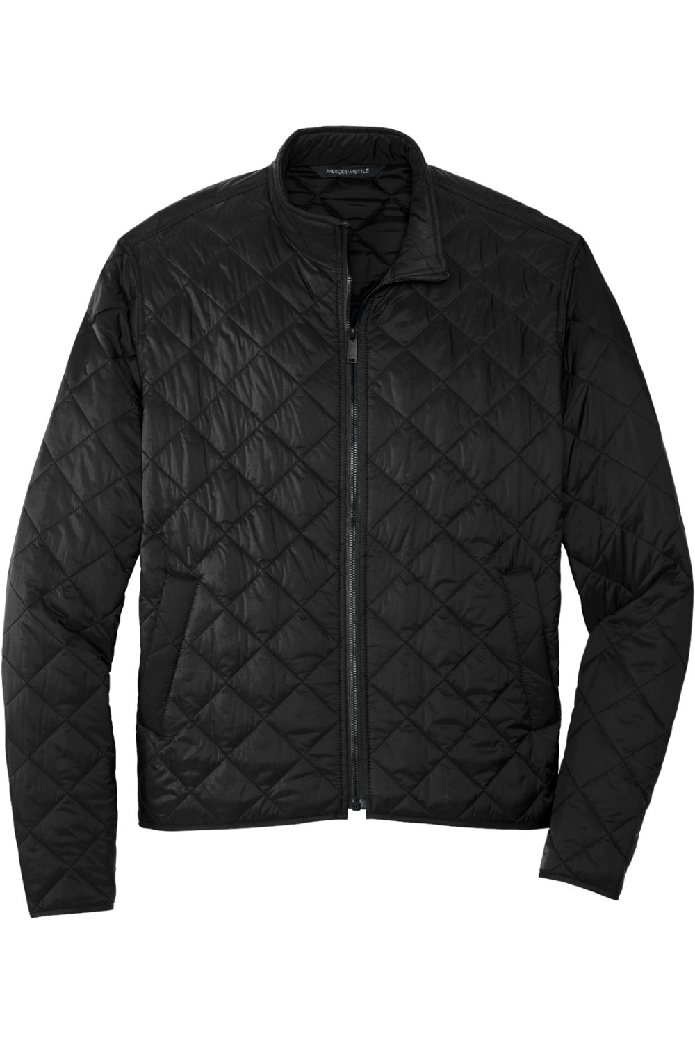 MERCER+METTLE Quilted Full-Zip Jacket in Deep Black