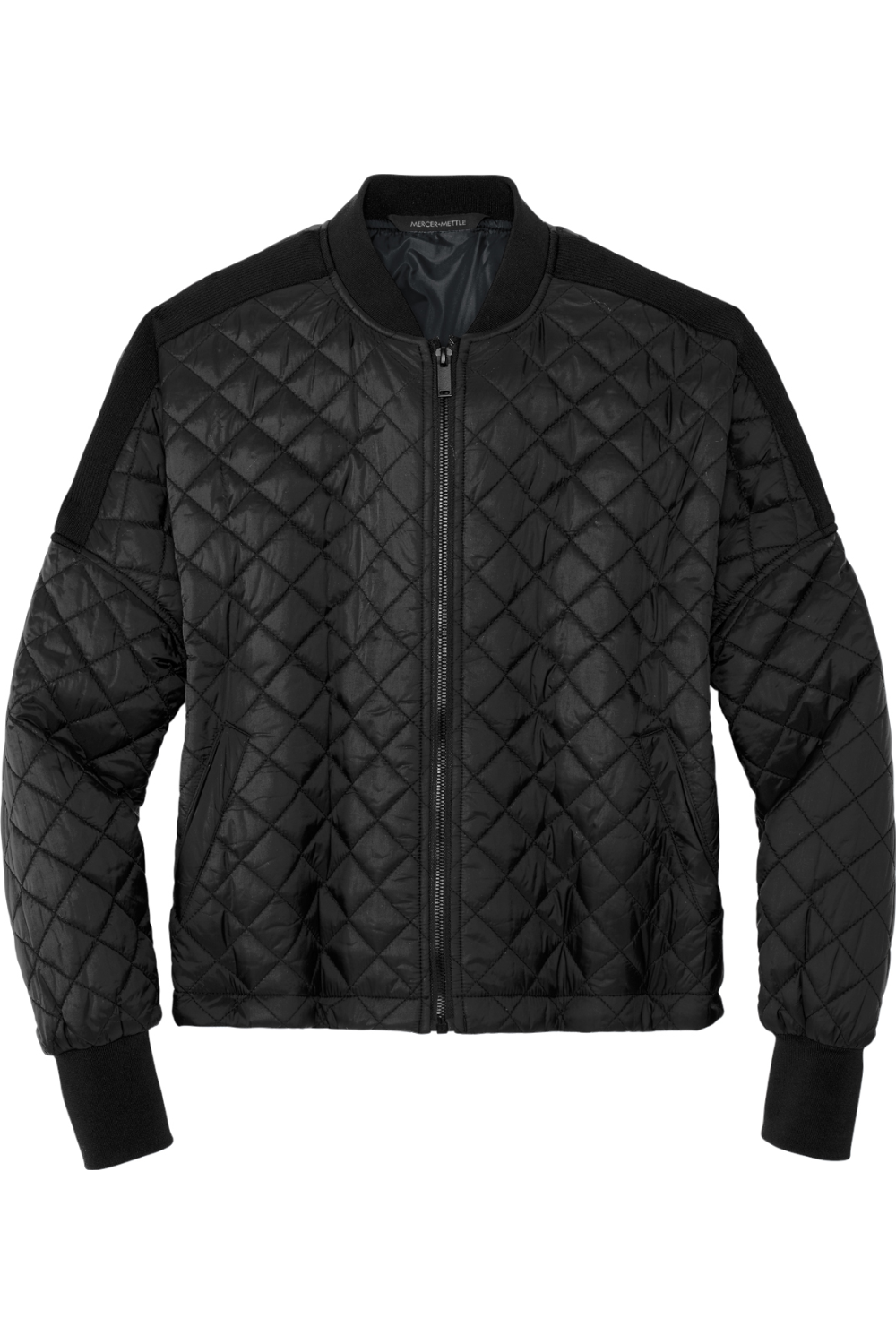MERCER+METTLE Women’s Boxy Quilted Jacket in Deep Black