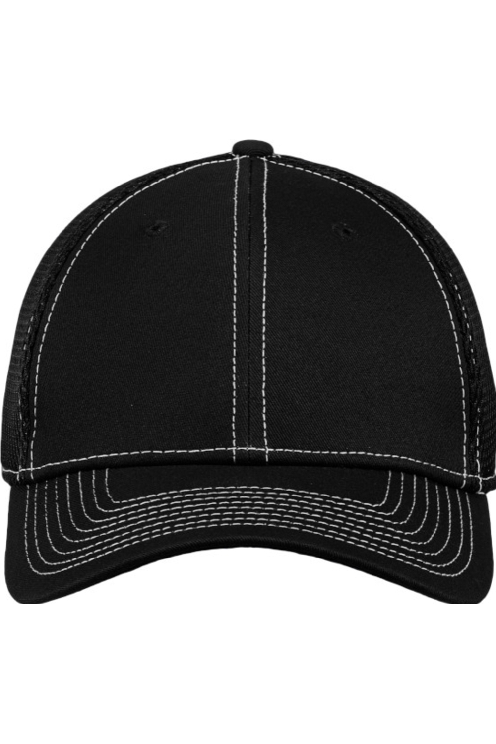 New Era Stretch Mesh Contrast Stitch Cap in Black/ White