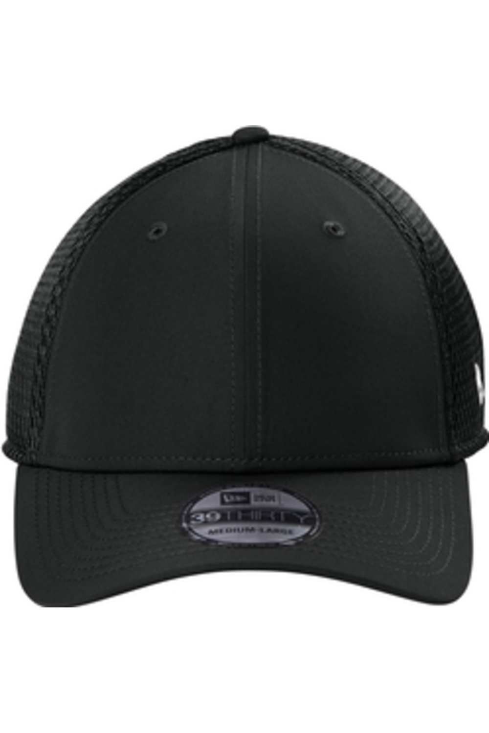 New Era 39THIRTY Performance Stretch Mesh Cap in Black