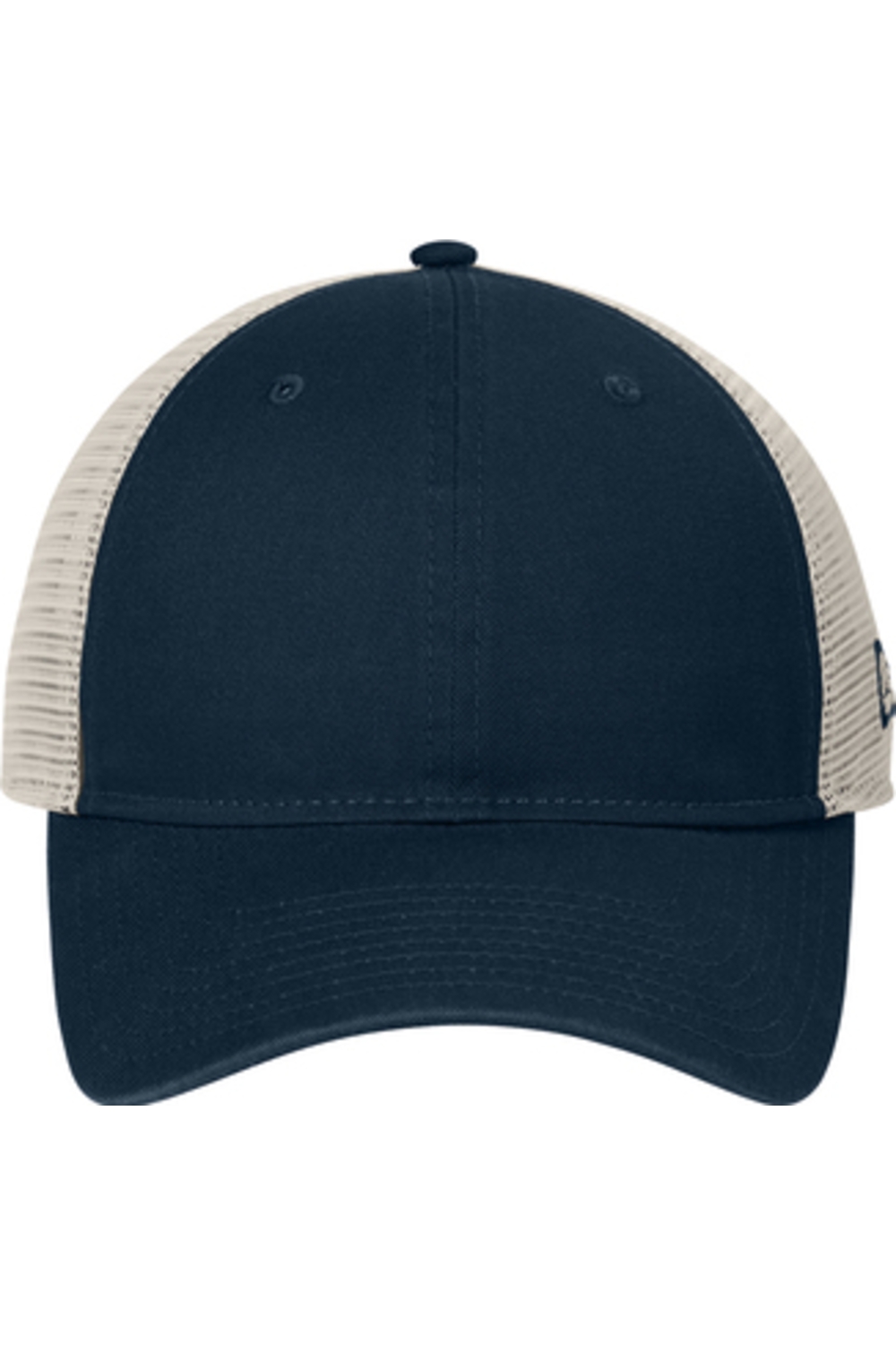 New Era 9TWENTY Unstructured Mesh Snapback Cap in Deep Navy/ Stone