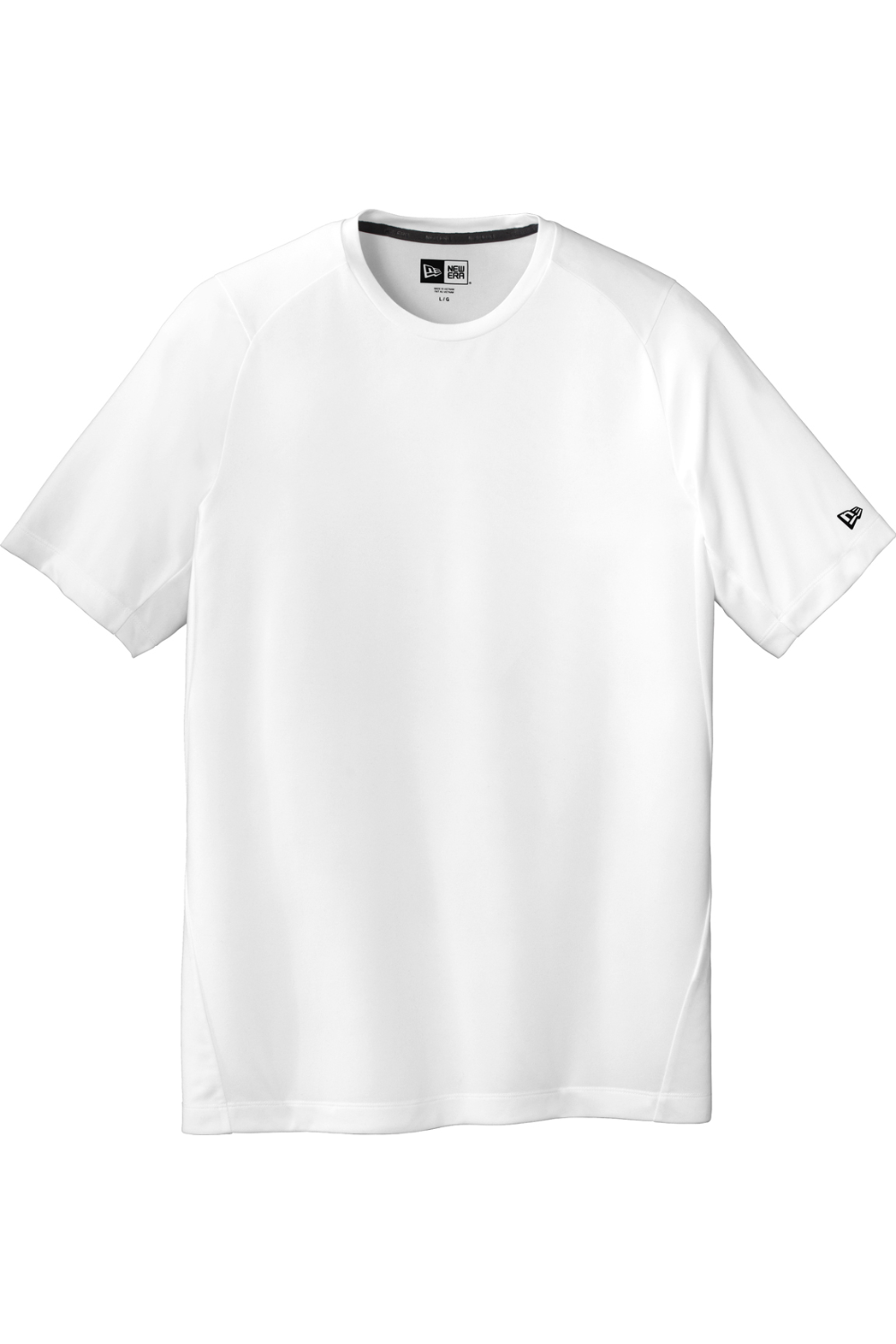 New Era Series Performance Crew Tee in White Solid