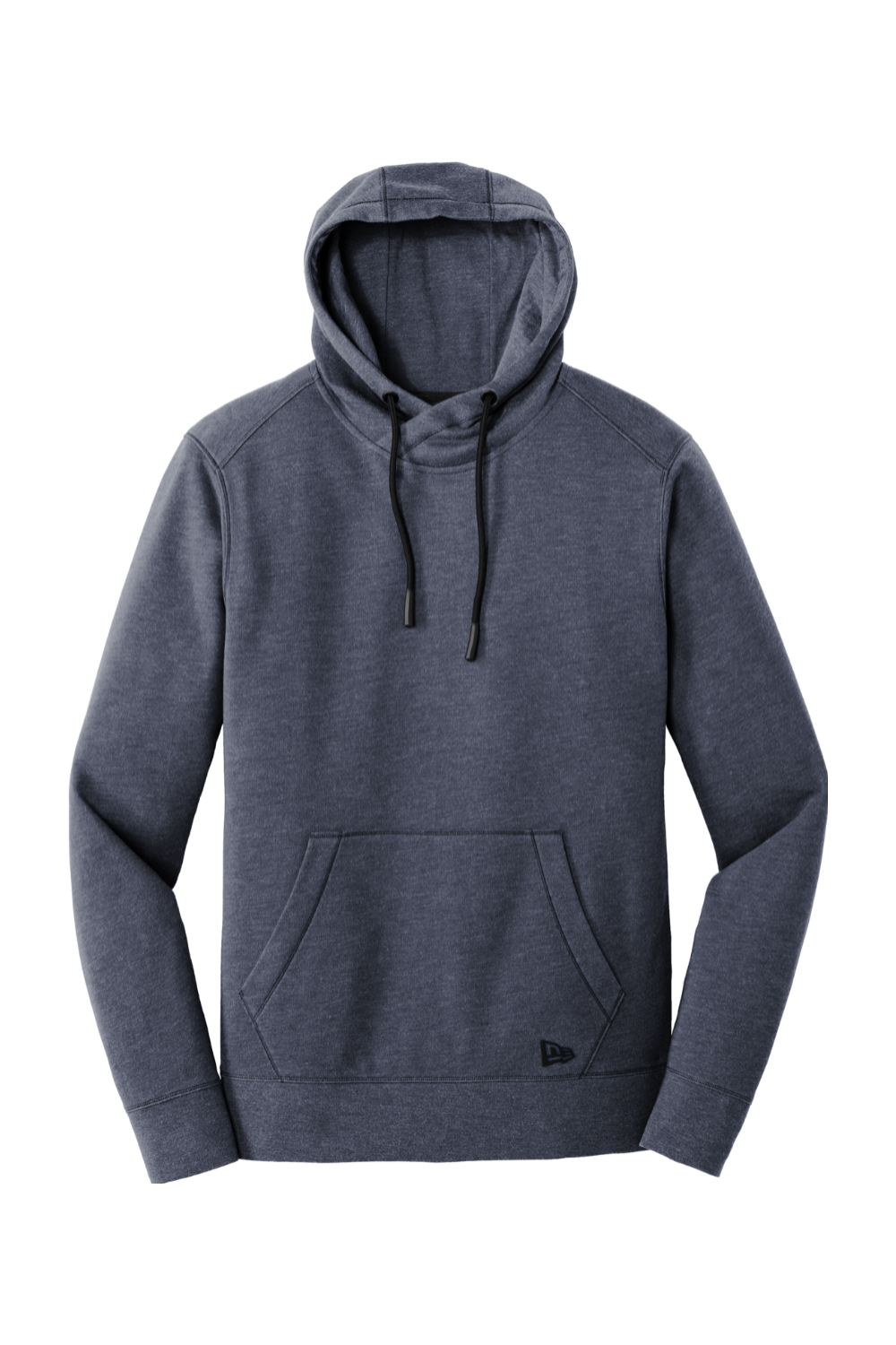 New Era Tri-Blend Fleece Pullover Hoodie in True Navy Heather