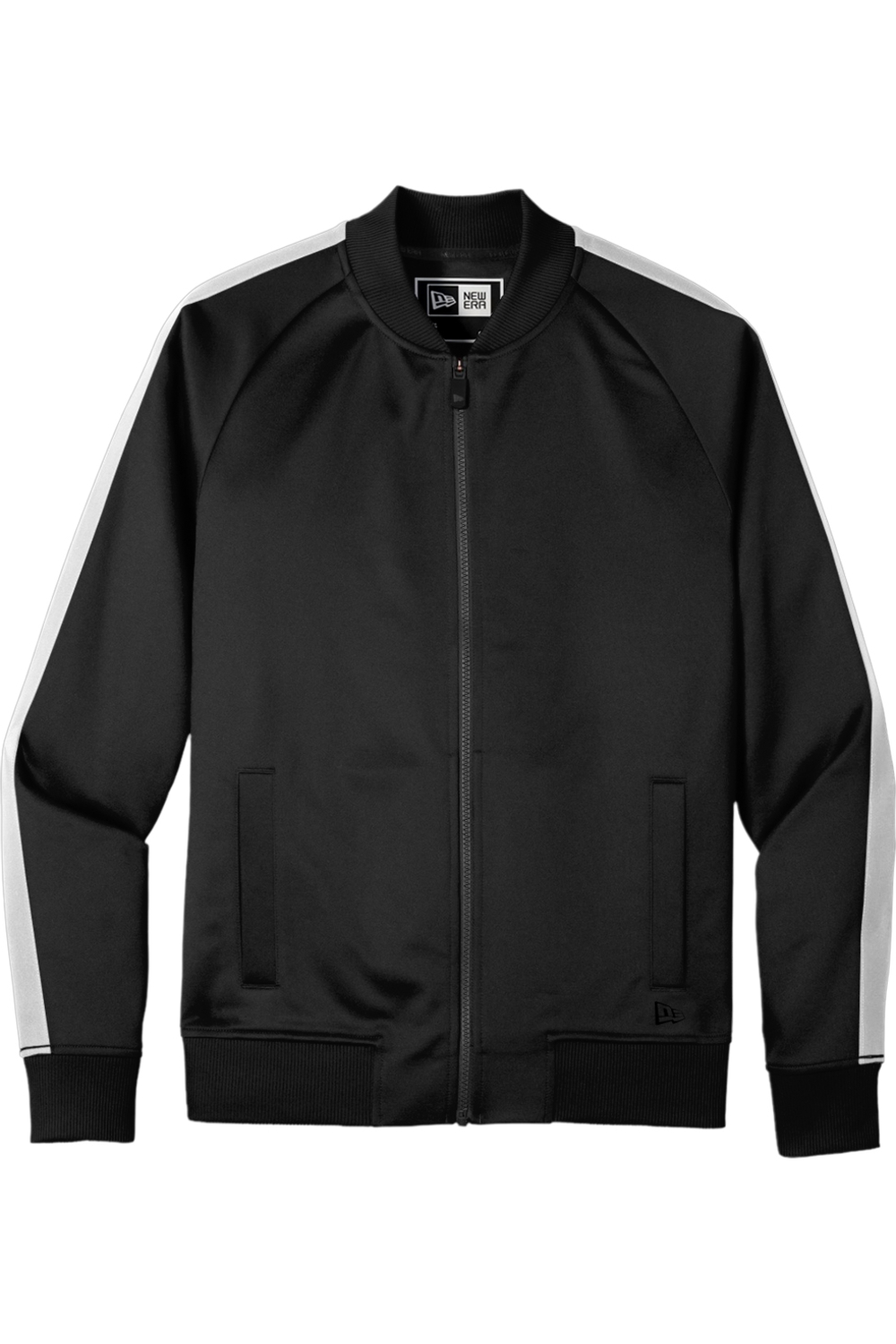 New Era Track Jacket in Black/ Black