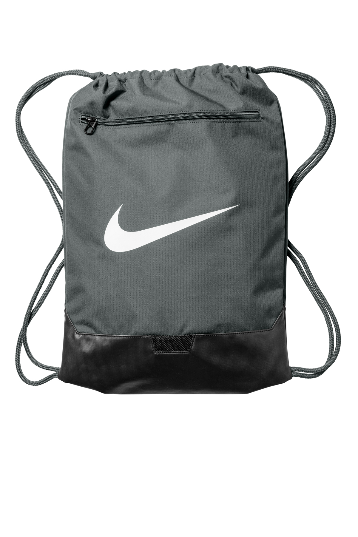 Nike Brasilia Drawstring Pack in Flint Grey