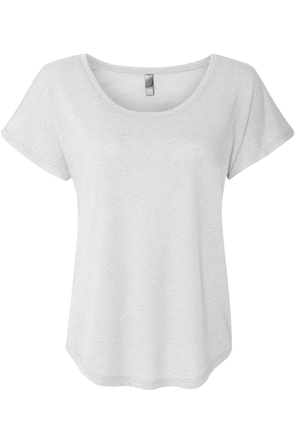 Next Level Women's Triblend Dolman Tee in Heather White