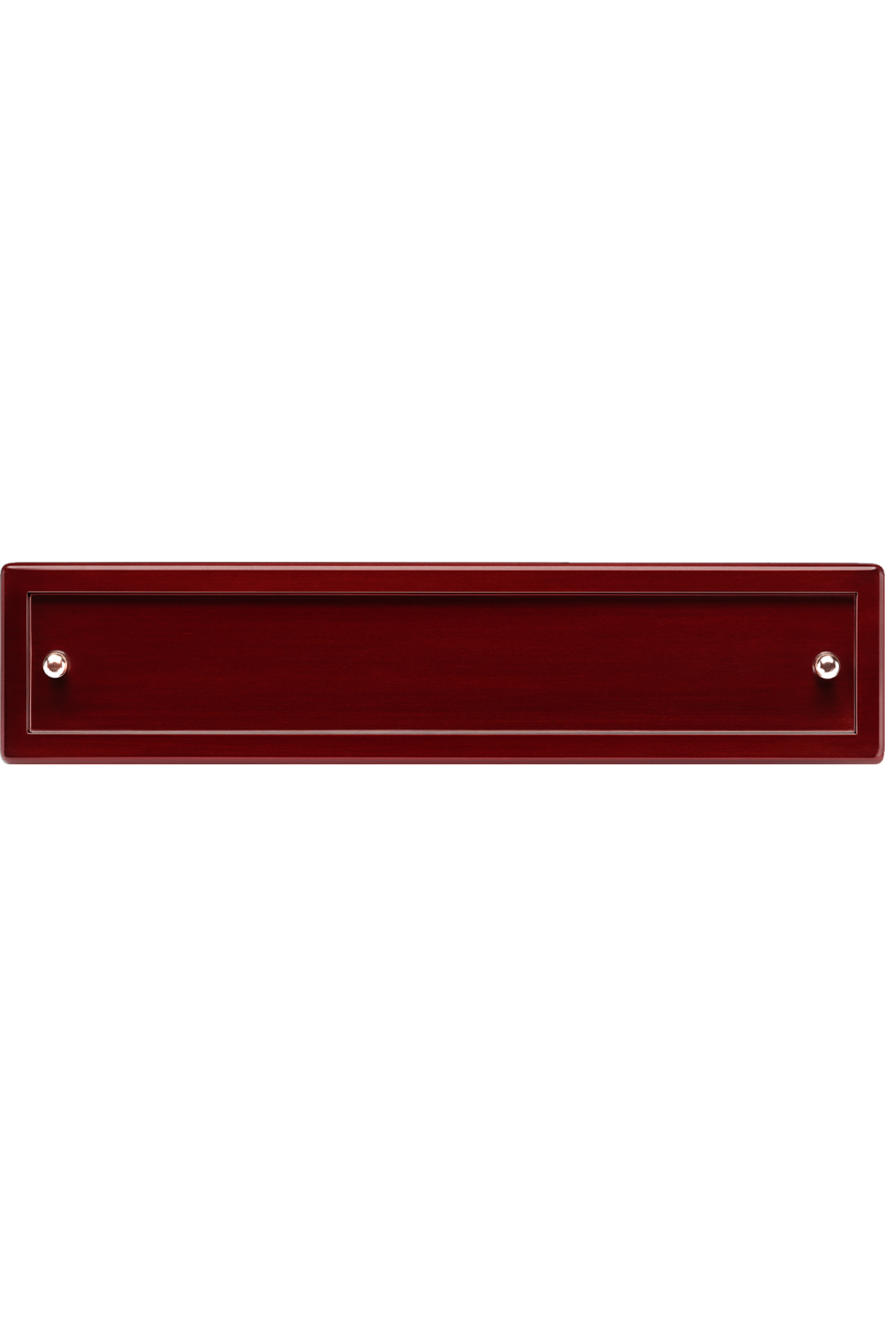 9 1/4" x 2 1/8" Nameplate with Acrylic Plate and Two Silver Posts
