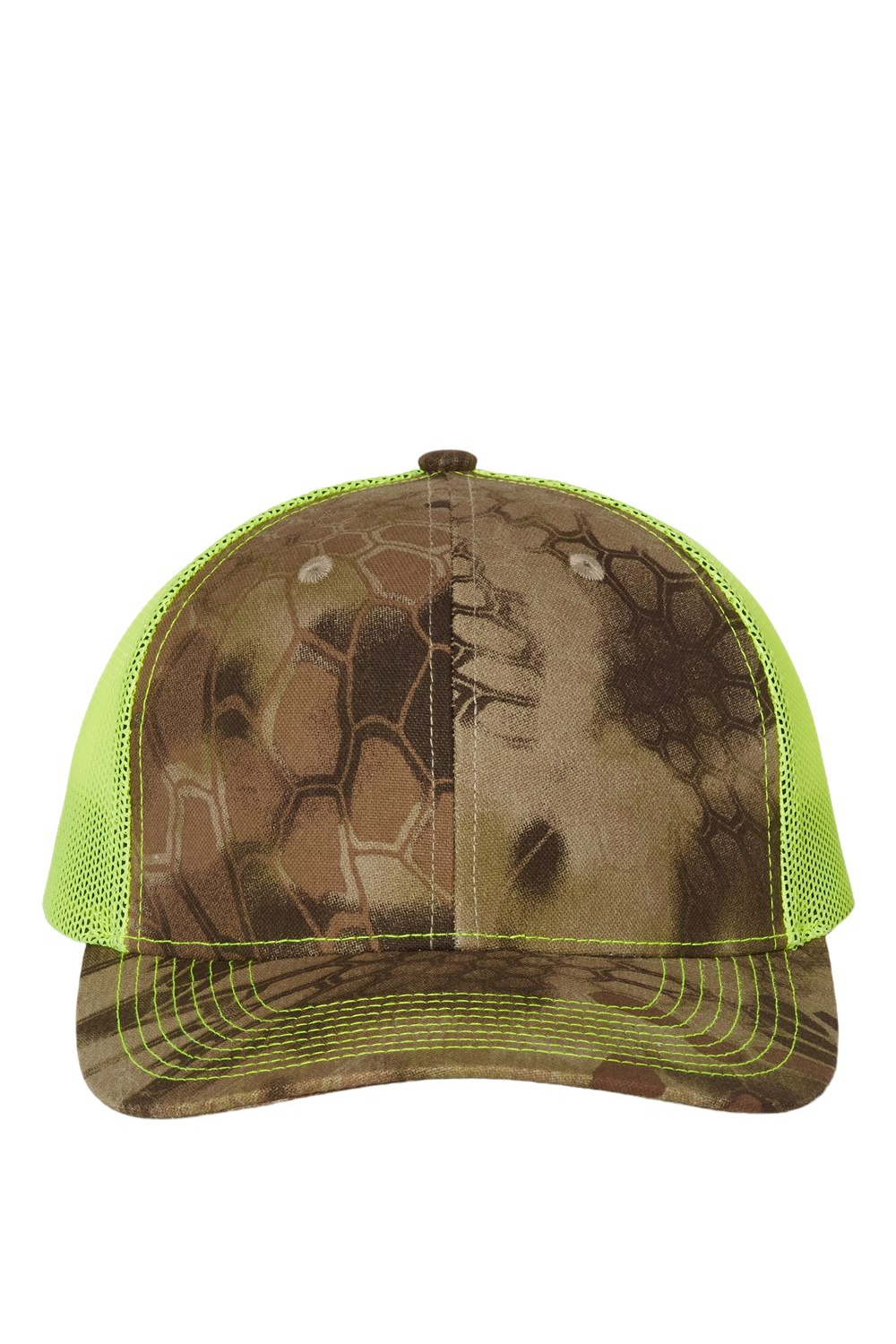 Outdoor Cap Modern Trucker Cap in Kryptek Highlander/ Neon Yellow