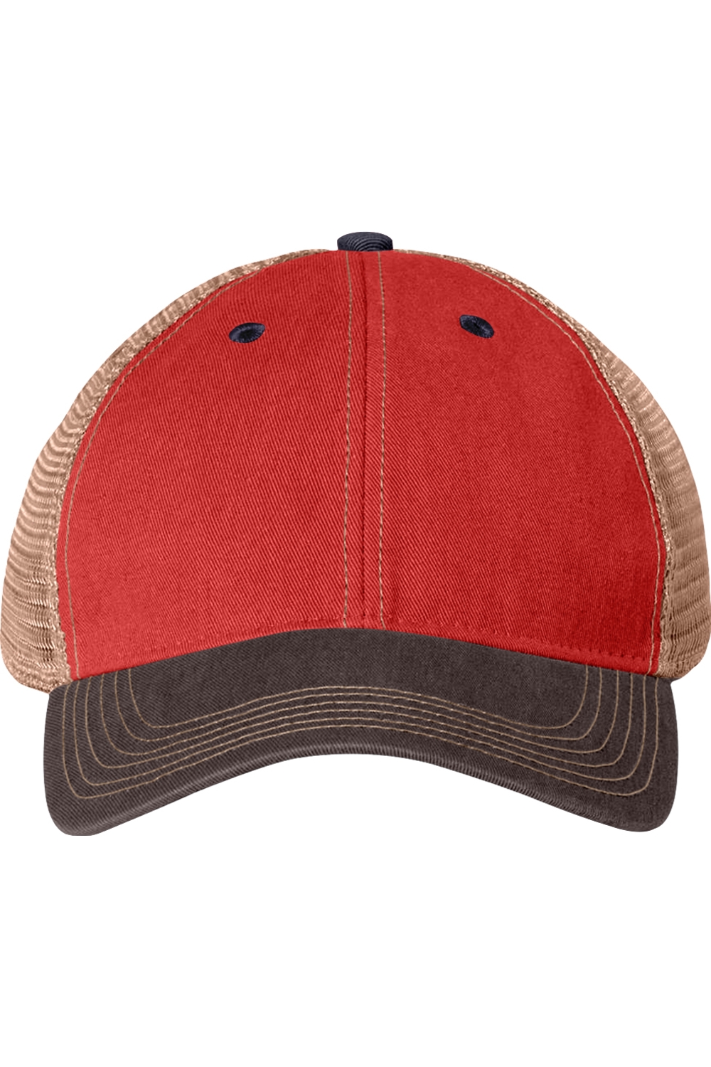 LEGACY Old Favorite Trucker Cap in Scarlet Red/ Navy/ Khaki