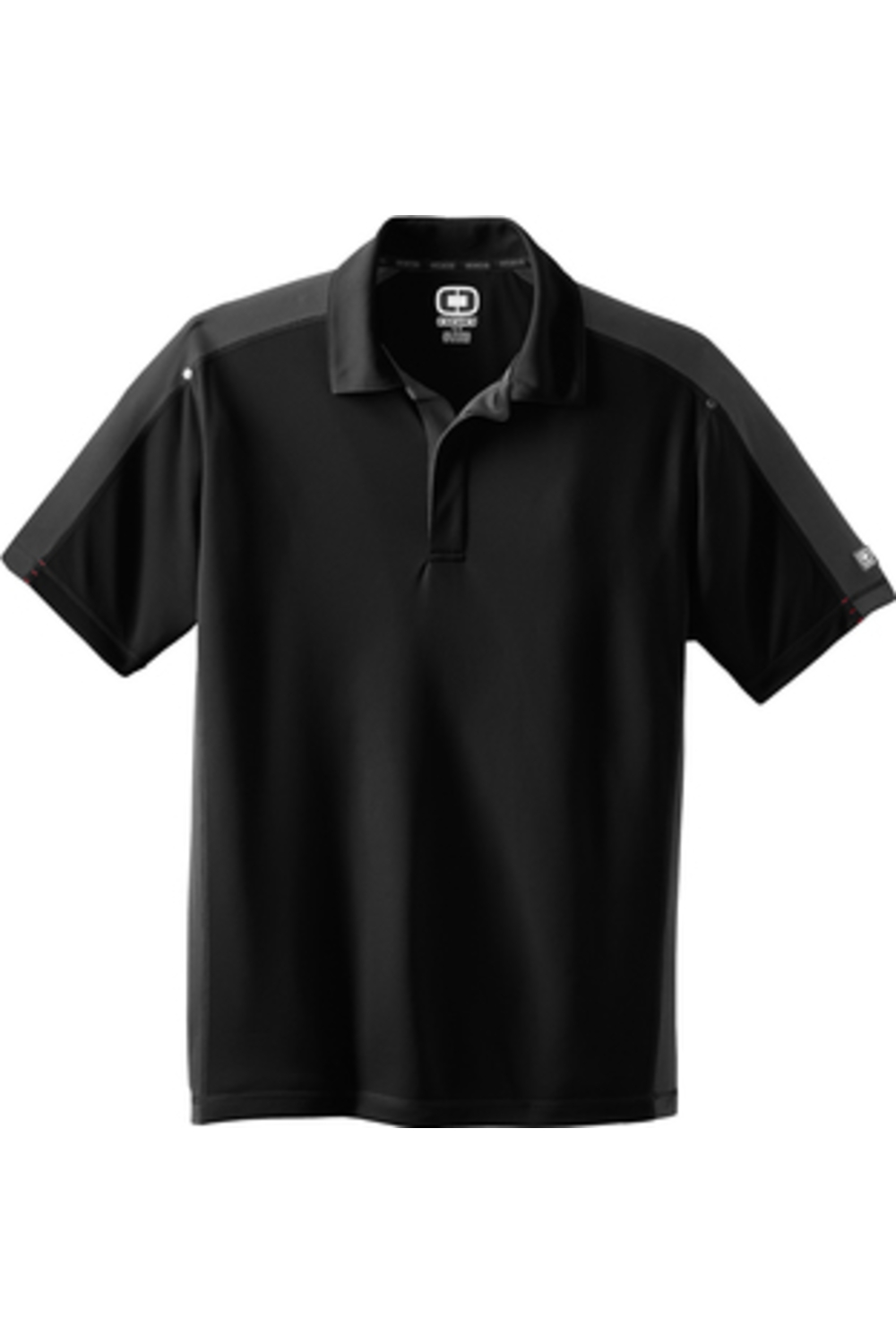 OGIO - Trax Polo in Blacktop/ Diesel Grey/ Signal Red