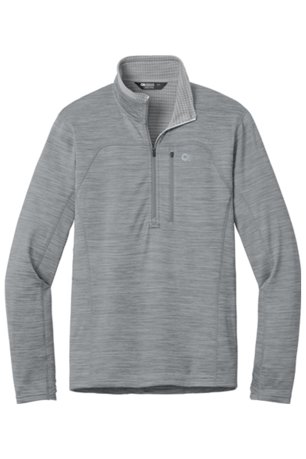 Outdoor Research Tech Grid 1/4-Zip Fleece in Grey Heather