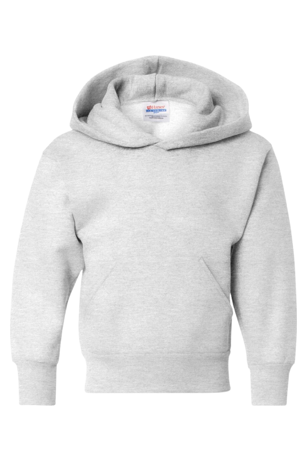 Hanes Ecosmart Youth Hooded Sweatshirt in Ash