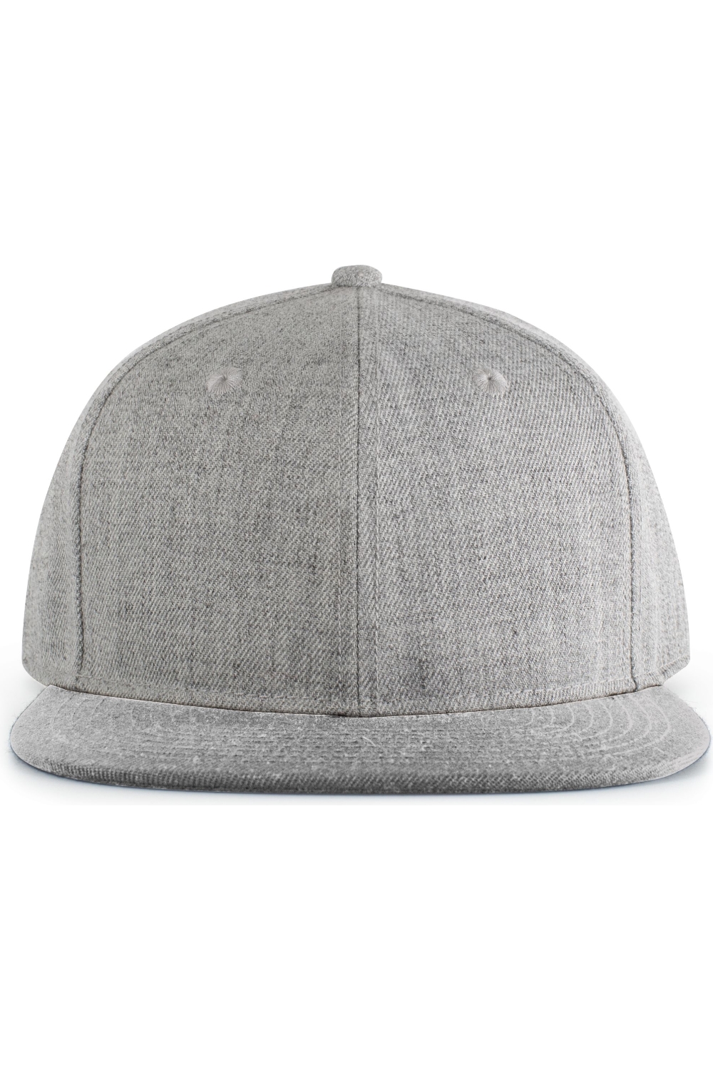 Pacific Headwear Wool Blend Heather Snapback Cap in Light Heather