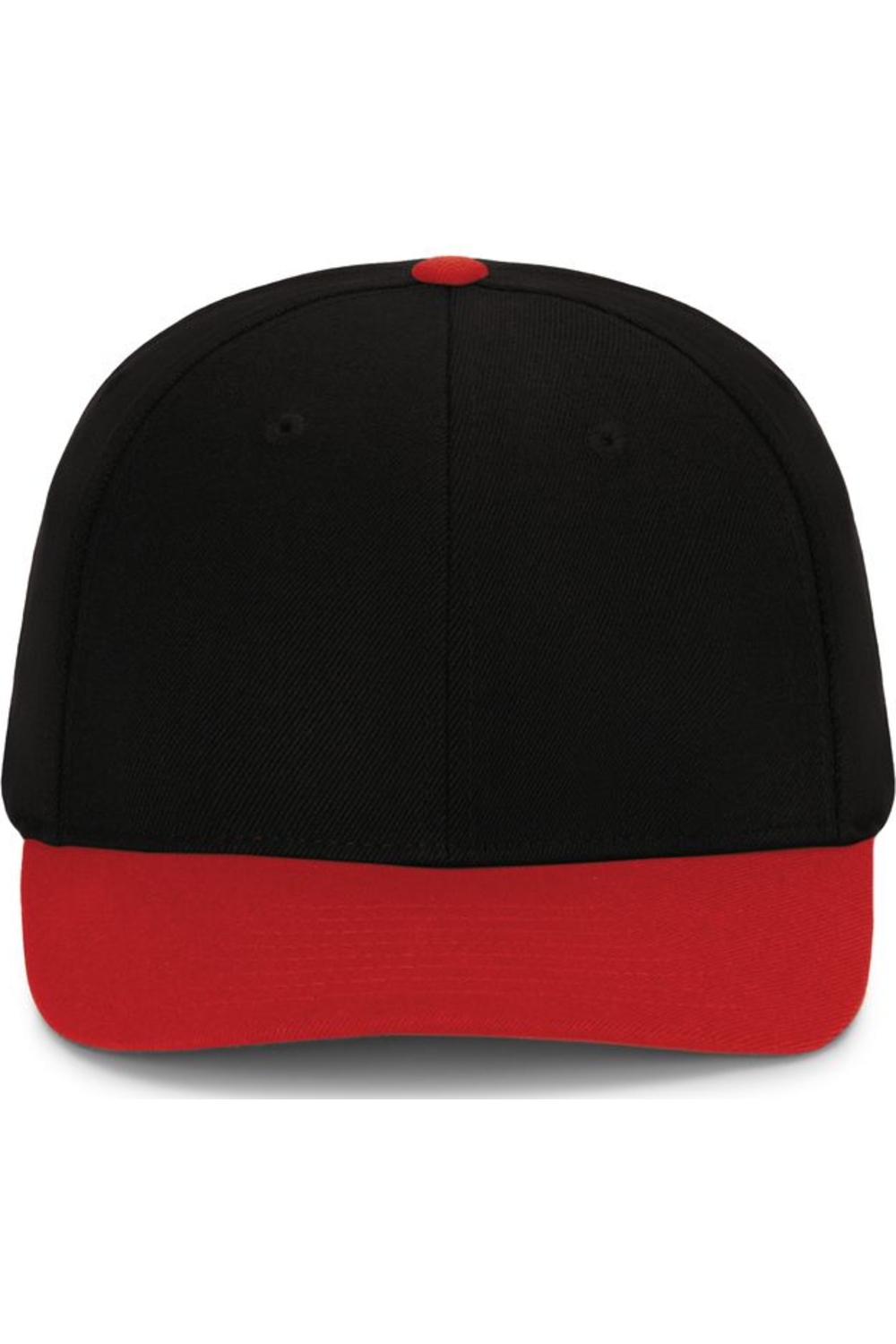Pacific Headwear Pro-Wool Pacflex Cap in Black/ Red
