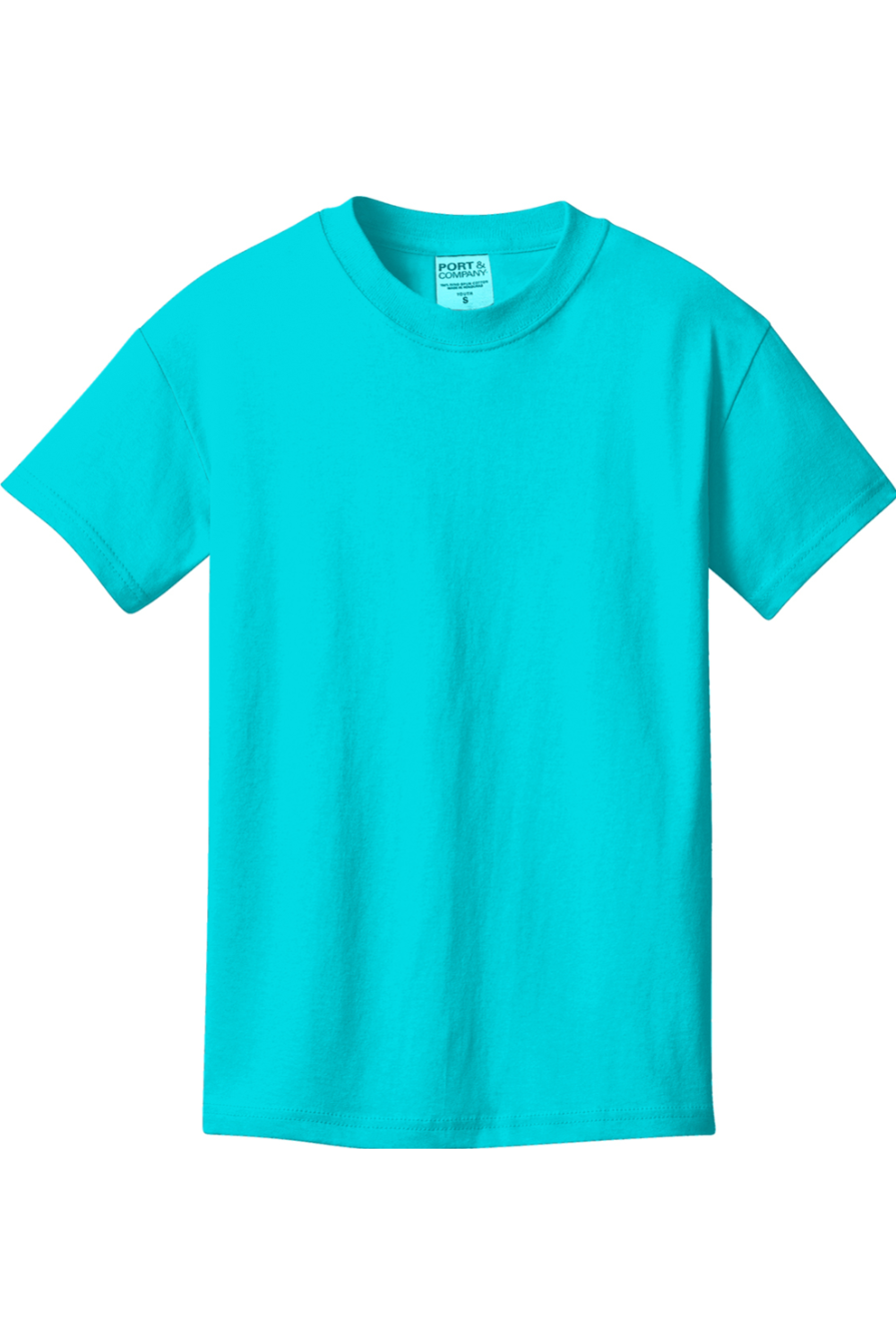 Youth Port & Company Beach Wash Garment-Dye Tee in Tidal Wave