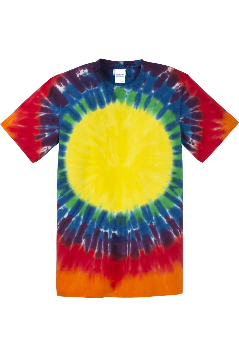 Port & Company -Window Tie-Dye Tee in Rainbow