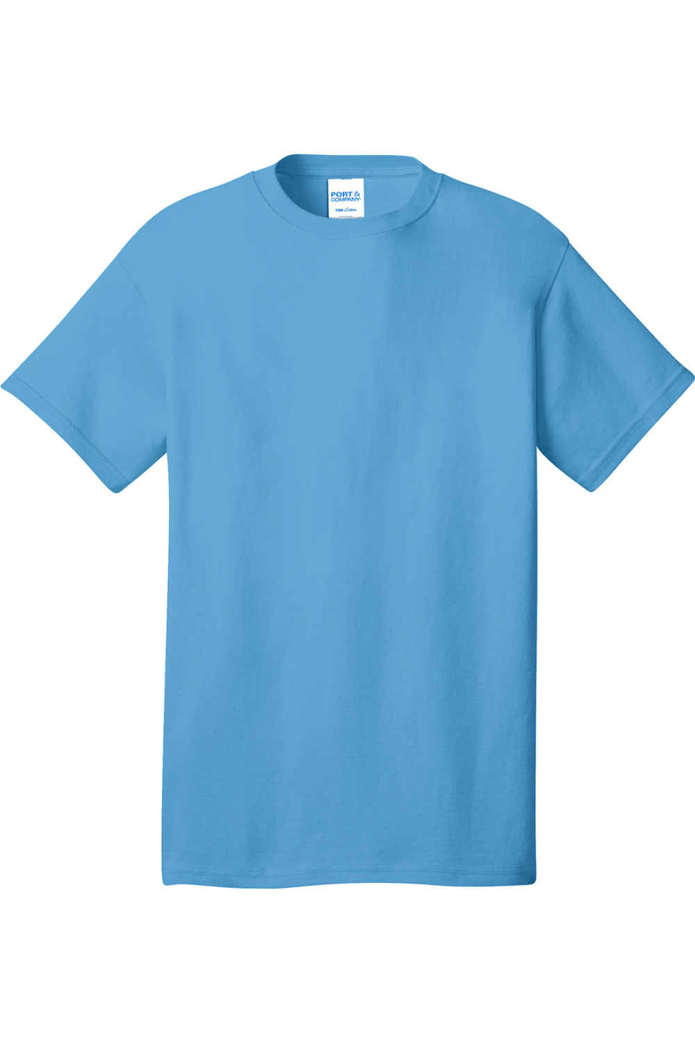 Port & Company Tall Core Cotton Tee in Aquatic Blue