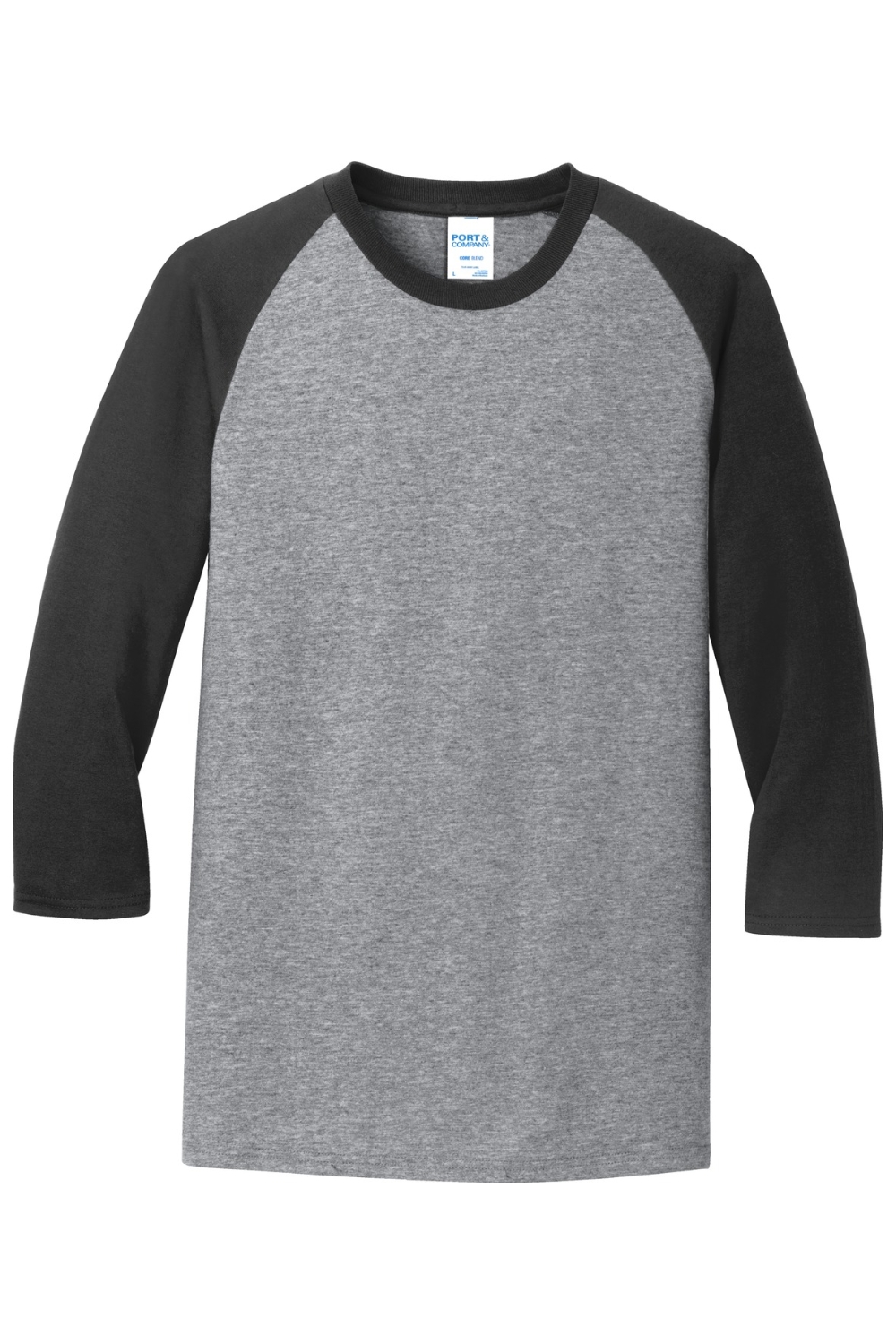 Port & Company Core Blend 3/4-Sleeve Raglan Tee