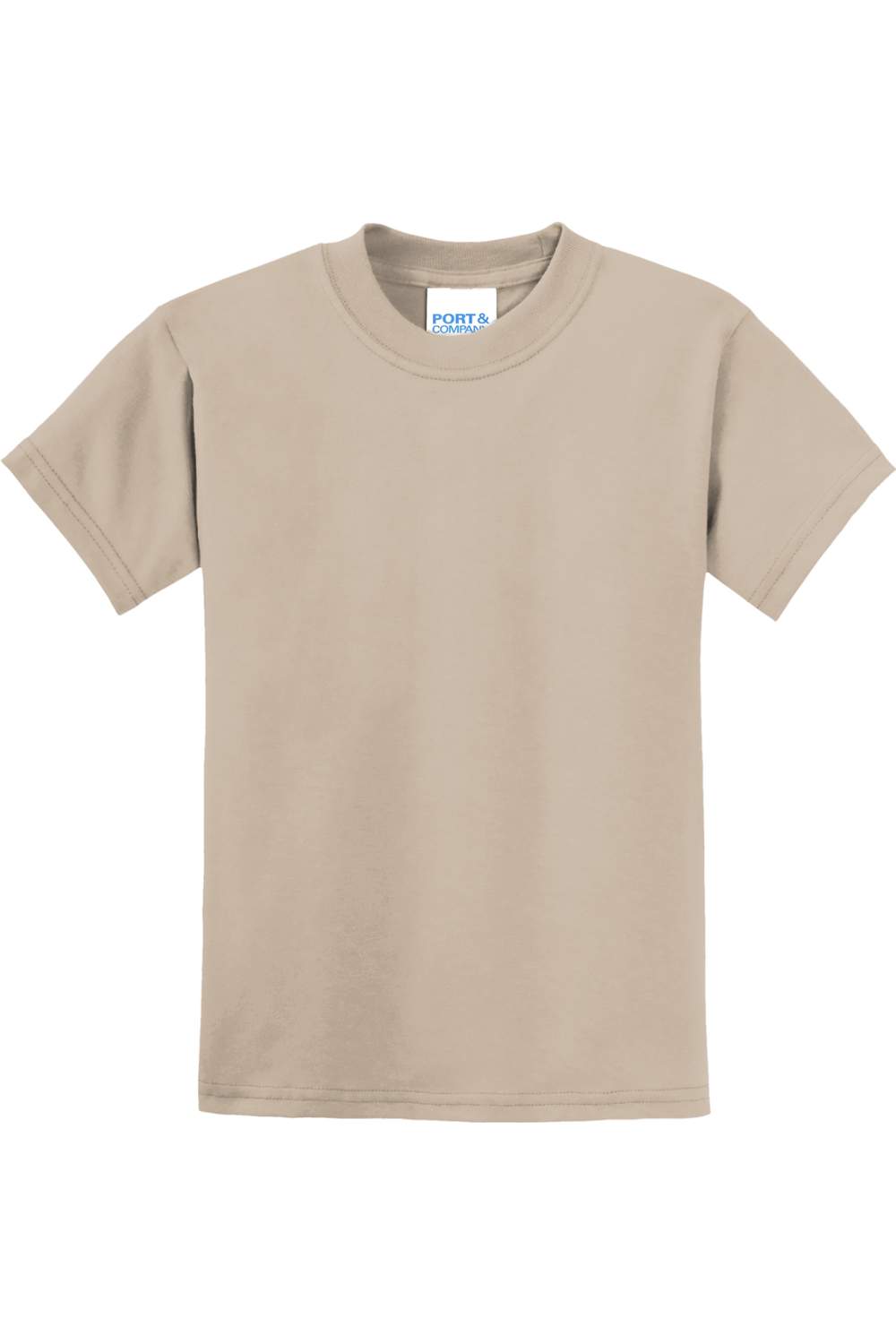 Port & Company Youth Core Blend Tee in Desert Sand