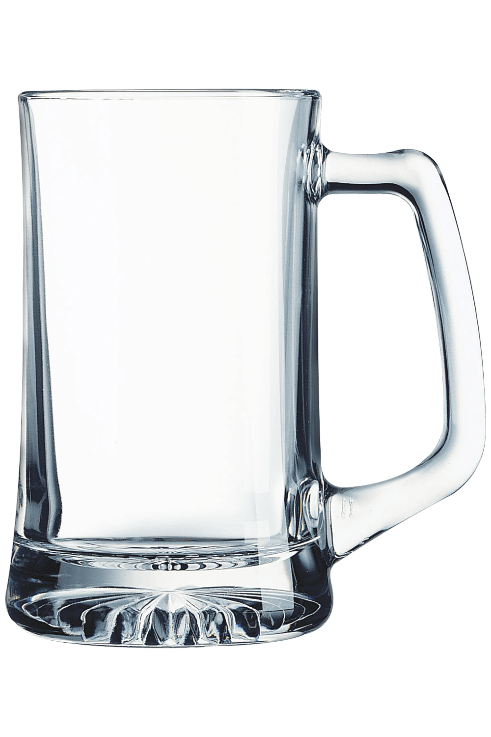 25 oz. Glass Beer Mug with Handle in Clear