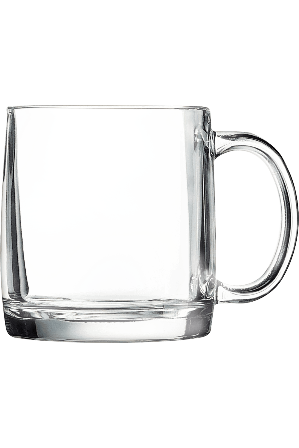 12 1/4 oz. Glass Coffee Mug in Clear