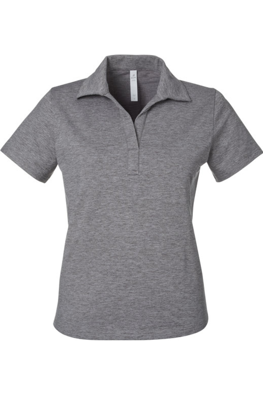 Glyder Women's Marbled Fairway Polo in Ash Grey