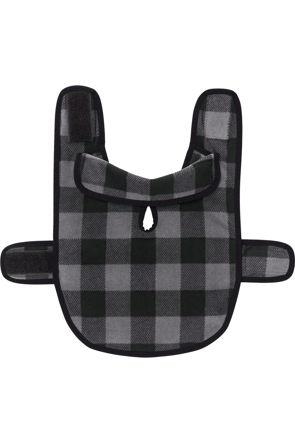 Port Authority Pet Fleece Jacket in Grey/ Black Buffalo Check