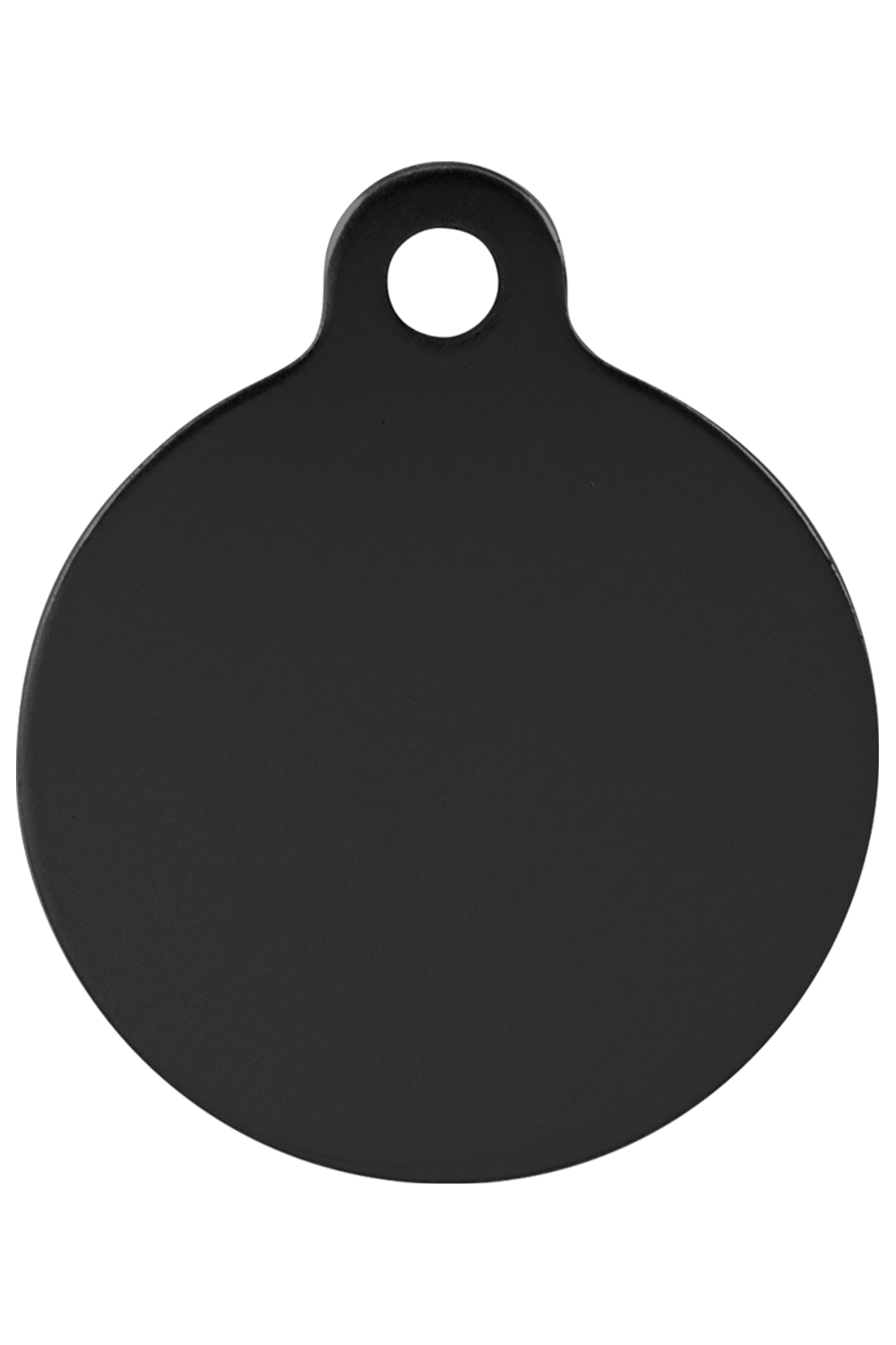 Anodized aluminum round pet tag