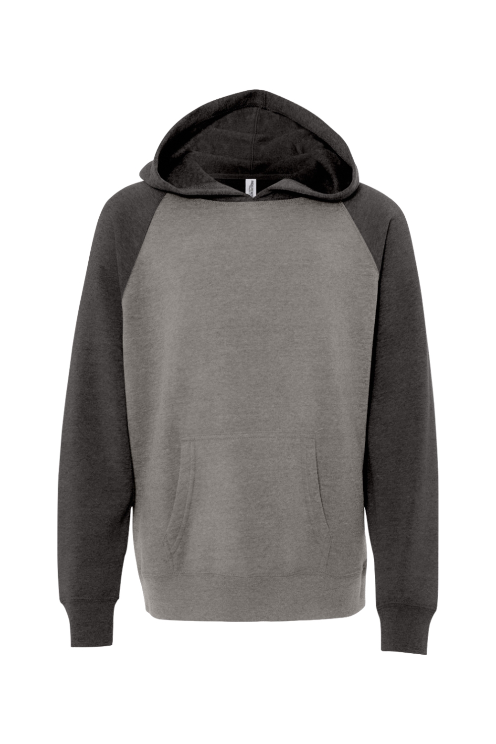 Youth Independent Trading Co. Special Blend Raglan Hooded Sweatshirt in Nickel/ Carbon
