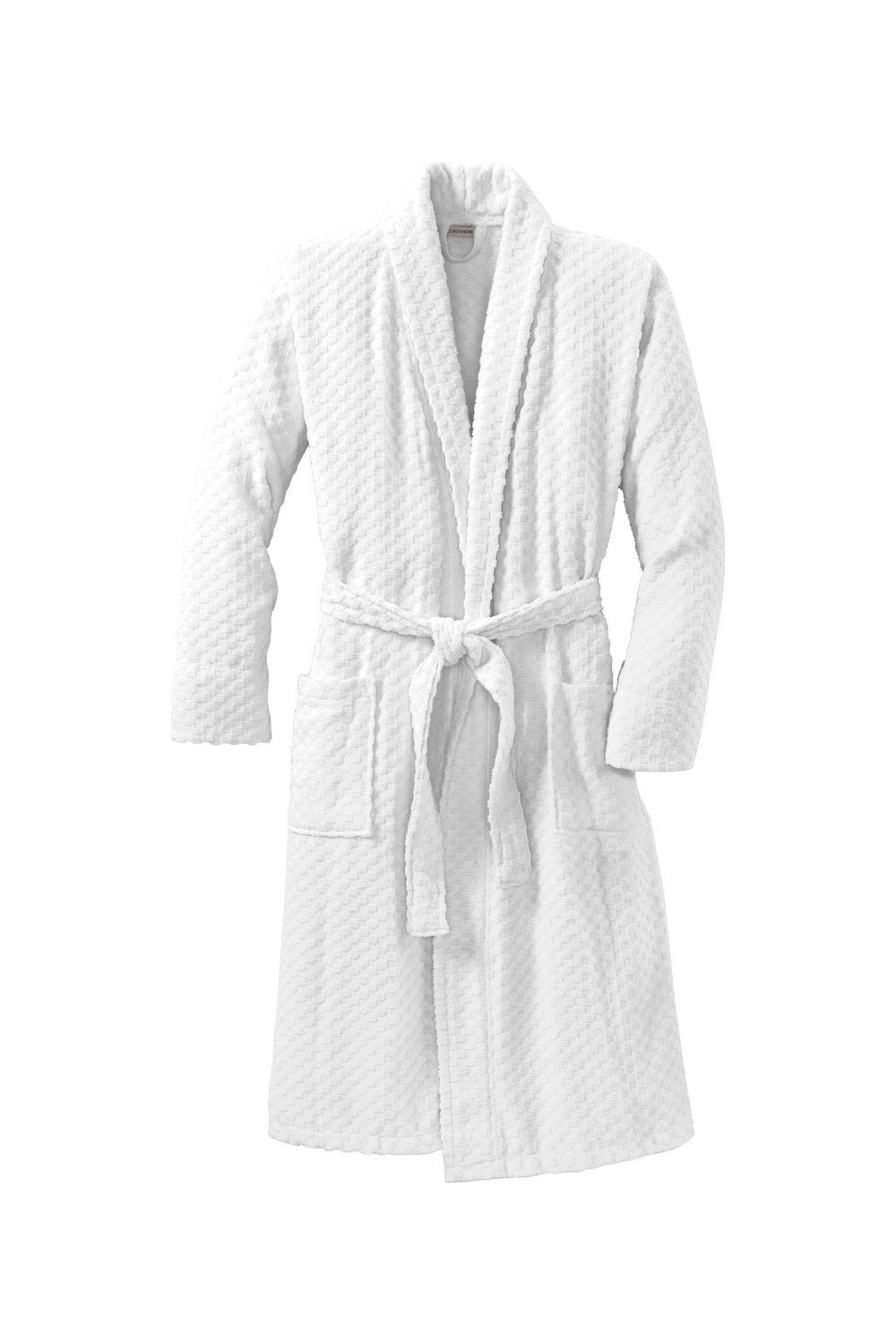 Port Authority Checkered Terry Shawl Collar Robe