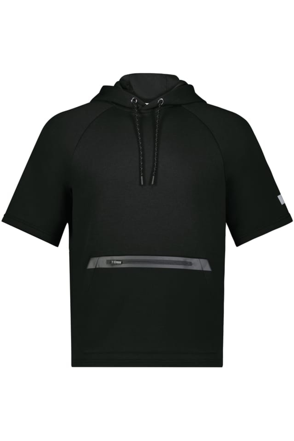Russell Athletic Legend Short Sleeve Tech Fleece Hoodie in Black