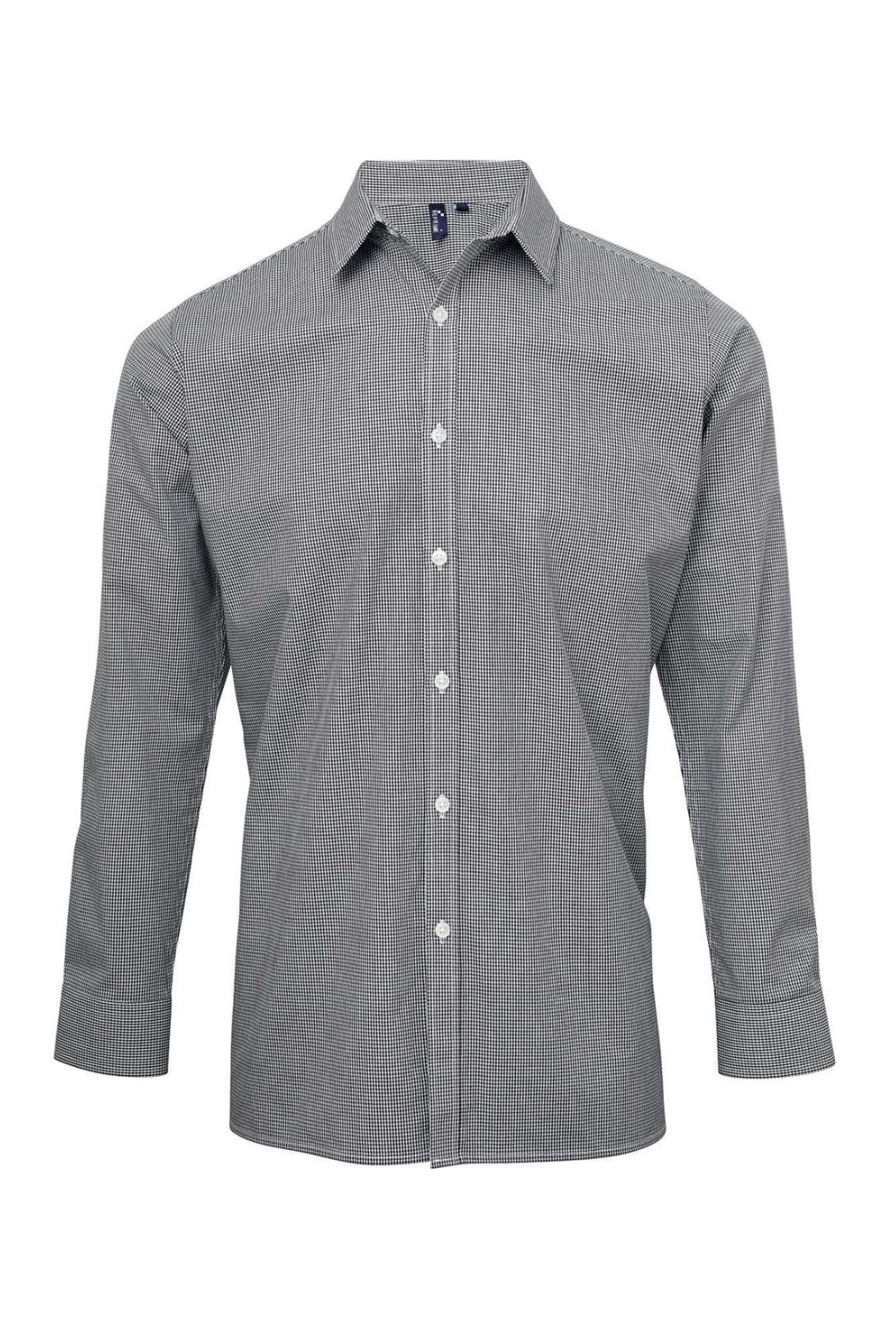 Drop Ship Artisan Collection by Reprime Men's Microcheck Gingham Cotton Shirt