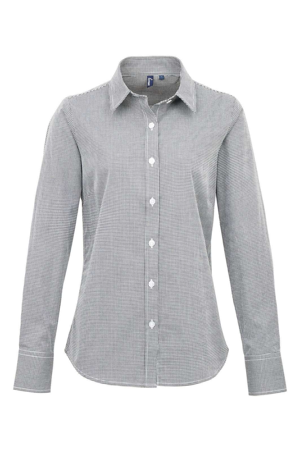 Drop Ship Reprime Women's Microcheck Gingham Cotton Shirt