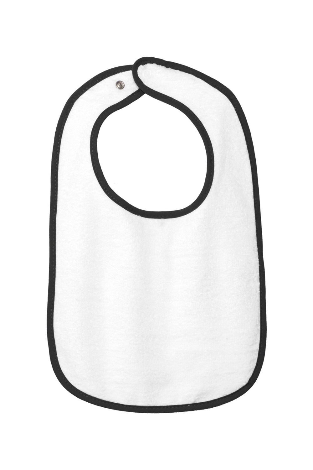 Rabbit Skins Infant Contrast Trim Terry Bib
