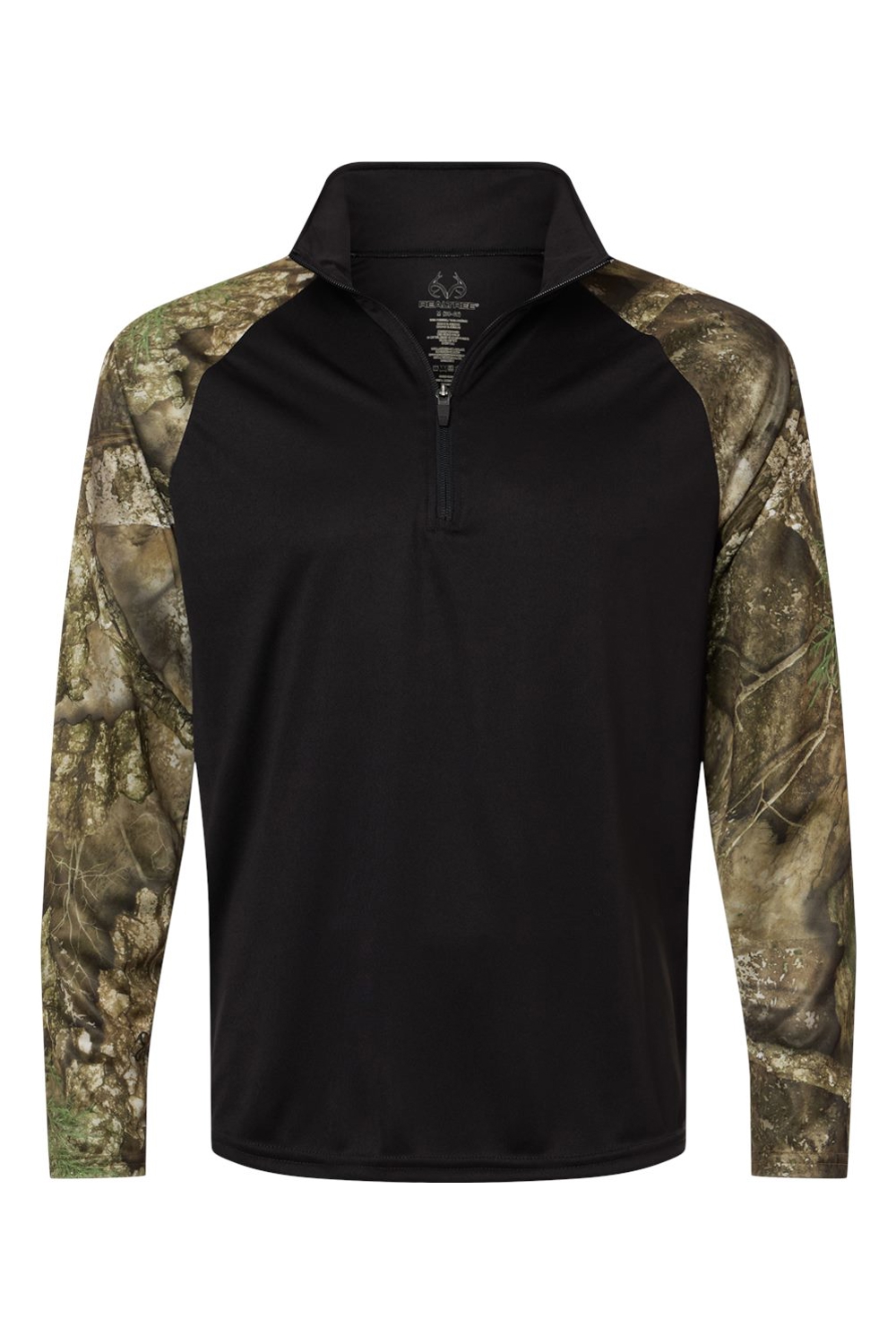 RealTree Unisex Realtree® Performance Colorblocked Quarter-Zip Pullover