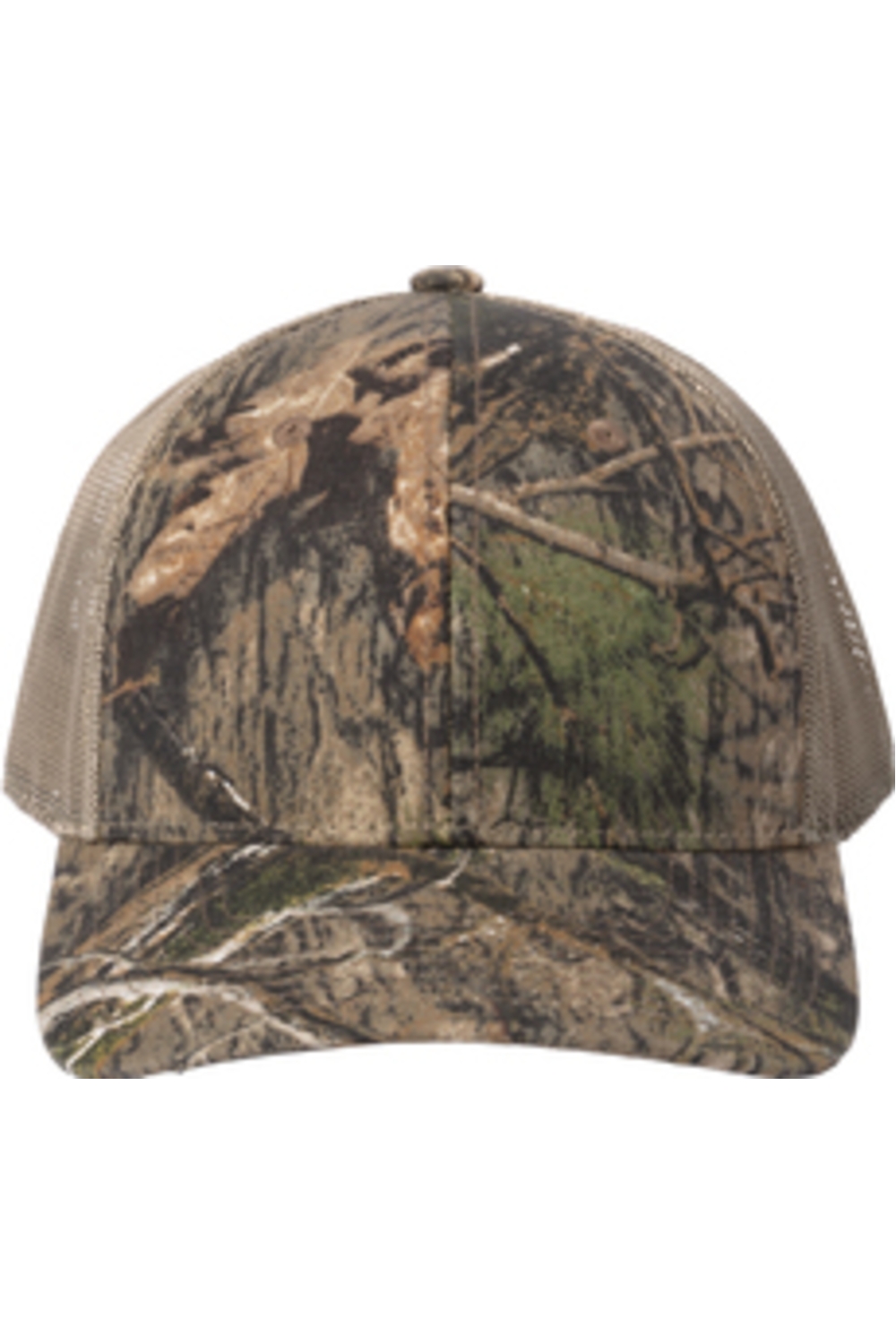 Russell Outdoors Camo Snapback Trucker Cap in Mossy Oak DNA/ Khaki