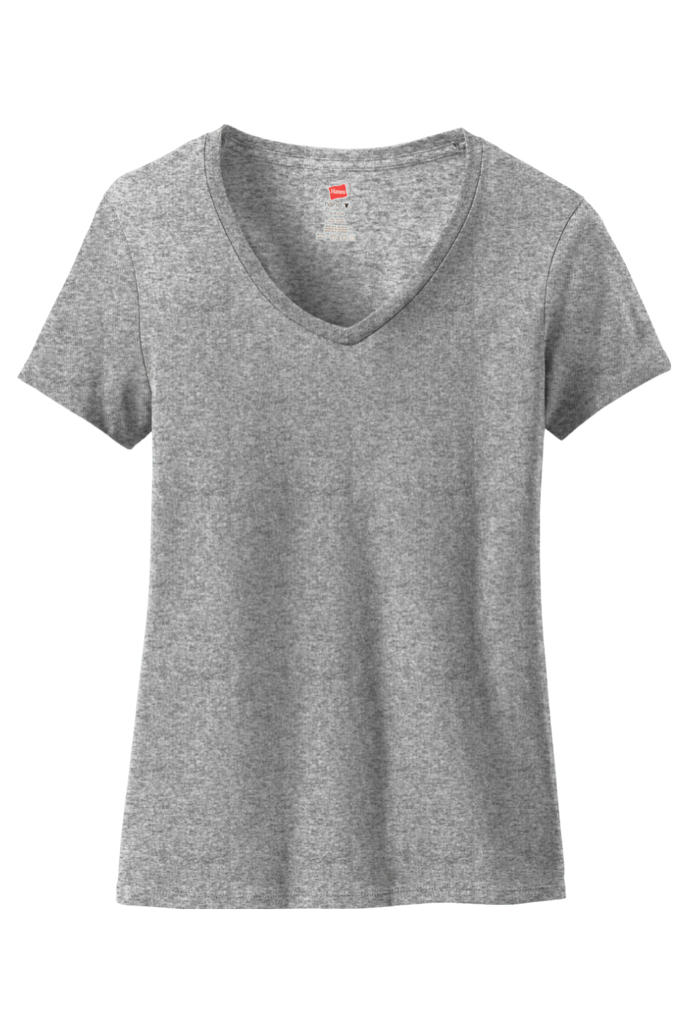 Hanes Ladies Nano-T Cotton V-Neck T-Shirt