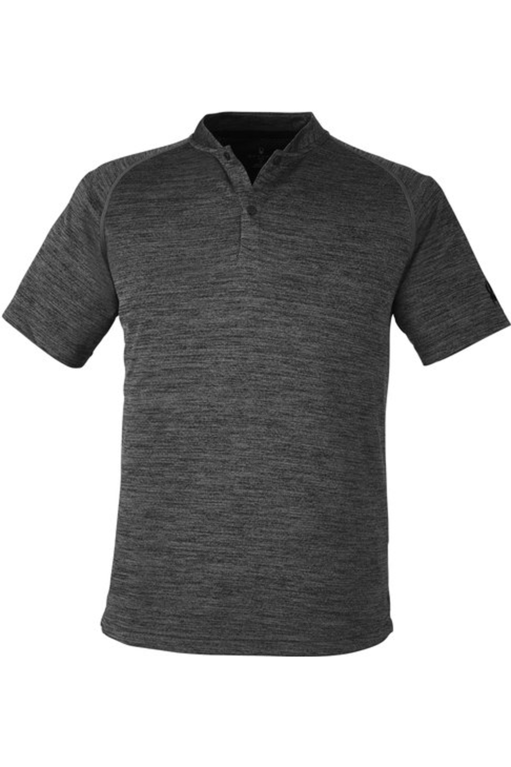 Spyder Men's Mission Blade Collar Polo in Black Jaspe