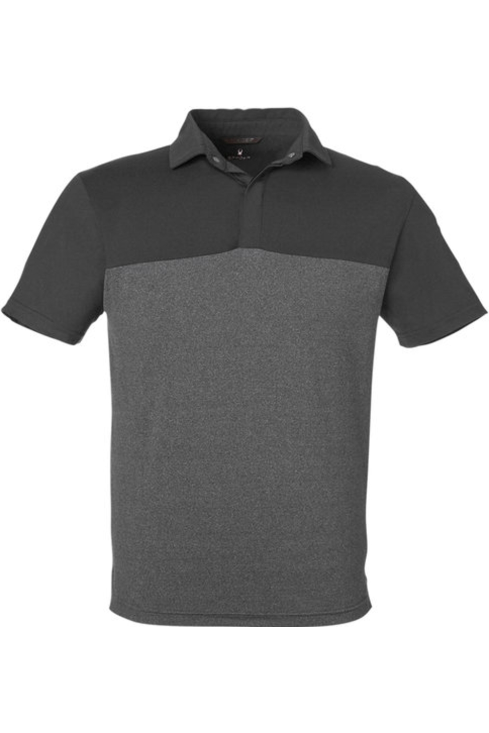Spyder Men's Spyre Flex Colorblock Polo in Black / Black Frost