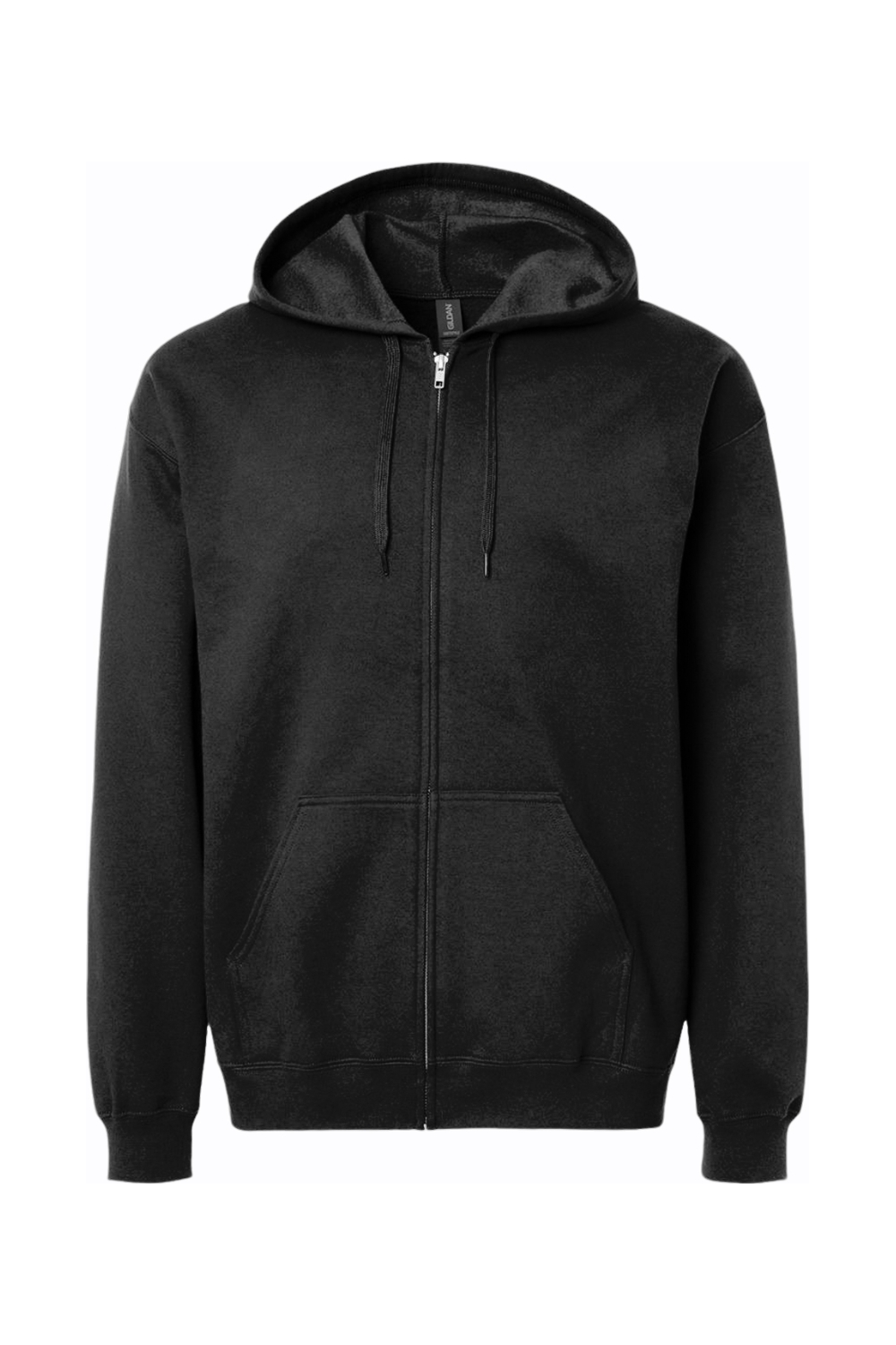 Gildan Softstyle Full-Zip Hooded Sweatshirt in Black